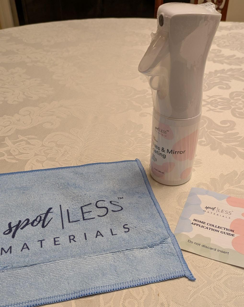 spotLESS MATERIALS Glass and Mirror Protective Coating Spray, Anti-Residue Barrier for Shower Glass, Mirrors, Windows & Bathroom Surfaces, Stain Resistant Spray, Quick Effect Coating Agent Customer Review spotLESS MATERIALS Glass and Mirror Protective Coating Spray, Anti-Residue Barrier for Shower Glass, Mirrors, Windows & Bathroom Surfaces, Stain Resistant Spray, Quick Effect Coating Agent - Customer Photo 1