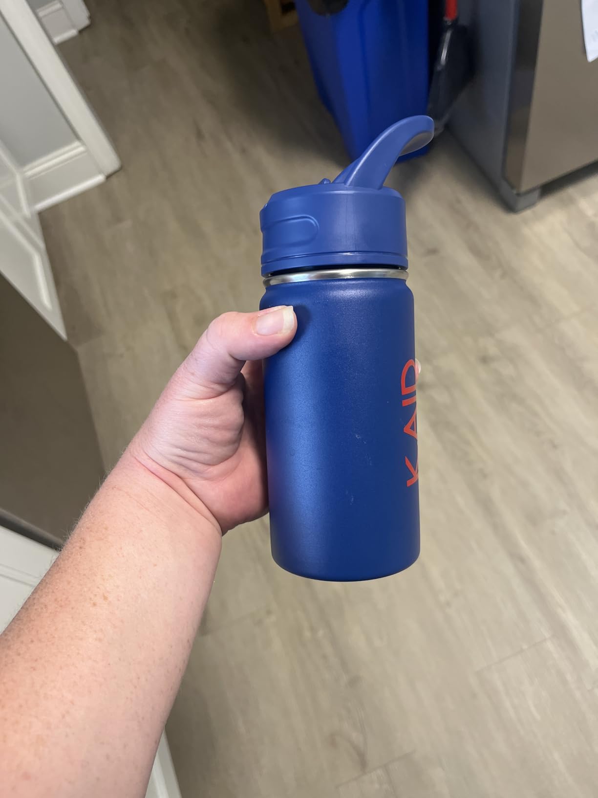 12oz Kids Water Bottle for School, Toddler Water Bottles with Straws, Insulated Water Bottles for Boys&Girls, Stainless Steel Vacuum Insulated Bottle for Kids, Leak-Proof, BPA-Free, Blue Customer Review 12oz Kids Water Bottle for School, Toddler Water Bottles with Straws, Insulated Water Bottles for Boys&Girls, Stainless Steel Vacuum Insulated Bottle for Kids, Leak-Proof, BPA-Free, Blue - Customer Photo 1