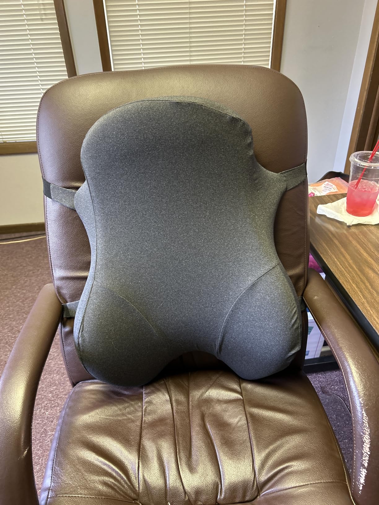 Teemour High Back Support Pillow for Office Chair, Fully Support Entire Back Cushion Pain Relief Promotes Posture- Memory Foam Lumbar Support Pillow for Offfice Chair, Desk, Gaming Chair Customer Review Teemour High Back Support Pillow for Office Chair, Fully Support Entire Back Cushion Pain Relief Promotes Posture- Memory Foam Lumbar Support Pillow for Offfice Chair, Desk, Gaming Chair - Customer Photo 1
