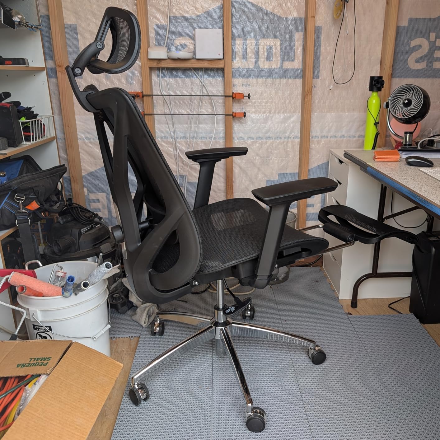 GABRYLLY Ergonomic Office Chair with Adjustable Lumbar Support, 3D Armrests & Headrest, 135° Reclining Chair with Footrest & Large Steel Base,300LBS Swivel Desk Chair(GYMN01) Customer Review GABRYLLY Ergonomic Office Chair with Adjustable Lumbar Support, 3D Armrests & Headrest, 135° Reclining Chair with Footrest & Large Steel Base,300LBS Swivel Desk Chair(GYMN01) - Customer Photo 1