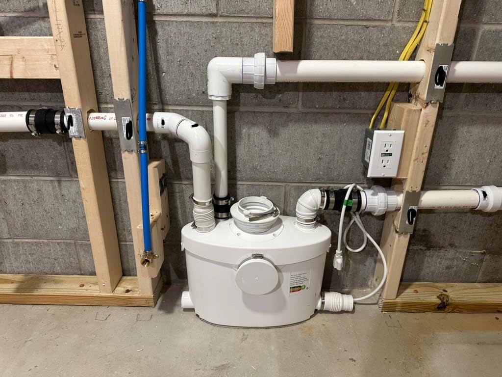 Simple Project 750w Macerator Pump, Basement Toilet System 36 Ft/10 M Head, Sewerage Grinder With 4 Water Inlets for Macerating Toilet, Shower, Bathtub Waste Water Disposal Customer Review Simple Project 750w Macerator Pump, Basement Toilet System 36 Ft/10 M Head, Sewerage Grinder With 4 Water Inlets for Macerating Toilet, Shower, Bathtub Waste Water Disposal - Customer Photo 1