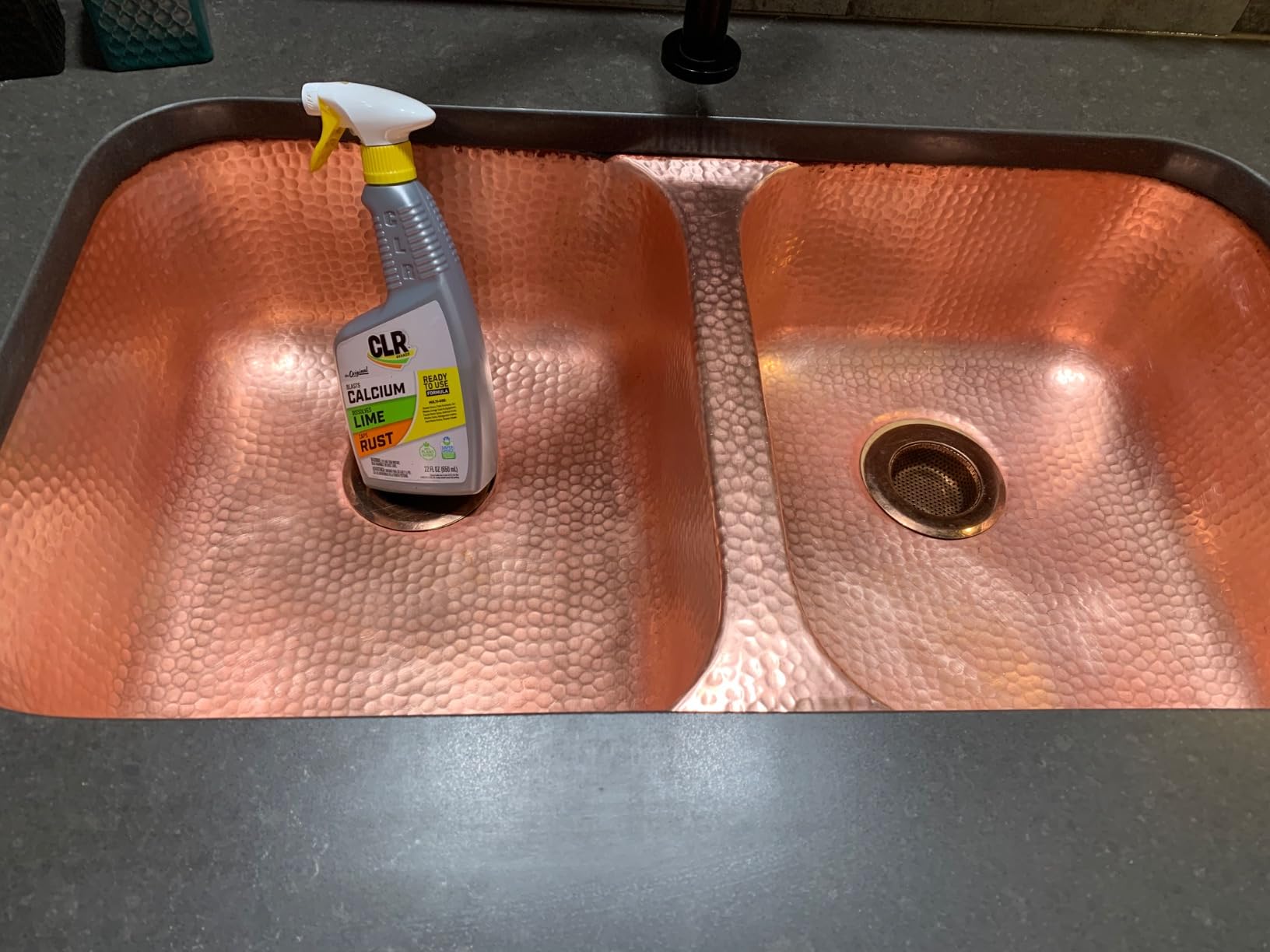 CLR Brands® Calcium, Lime & Rust Remover, Blasts Calcium, Dissolves Lime Deposits, Zaps Stubborn Rust Stains and Hard Water Deposits, 22 Ounce Spray Bottle (Pack of 1) Customer Review CLR Brands® Calcium, Lime & Rust Remover, Blasts Calcium, Dissolves Lime Deposits, Zaps Stubborn Rust Stains and Hard Water Deposits, 22 Ounce Spray Bottle (Pack of 1) - Customer Photo 1