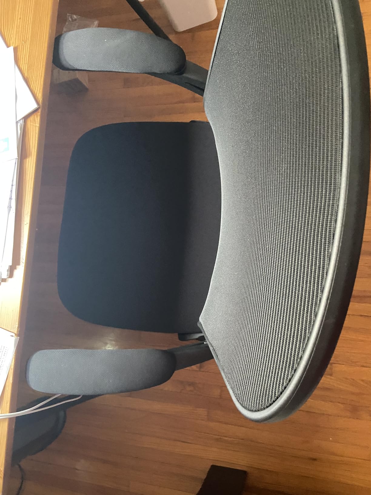 Office Chair, Ergonomic Desk Chairs 330LBS Capacity High Back Mesh Computer Chair with Flip-up Armrests, Comfy Work Chair with Adjustable Lumbar Support, Rolling Chair Customer Review Office Chair, Ergonomic Desk Chairs 330LBS Capacity High Back Mesh Computer Chair with Flip-up Armrests, Comfy Work Chair with Adjustable Lumbar Support, Rolling Chair - Customer Photo 2