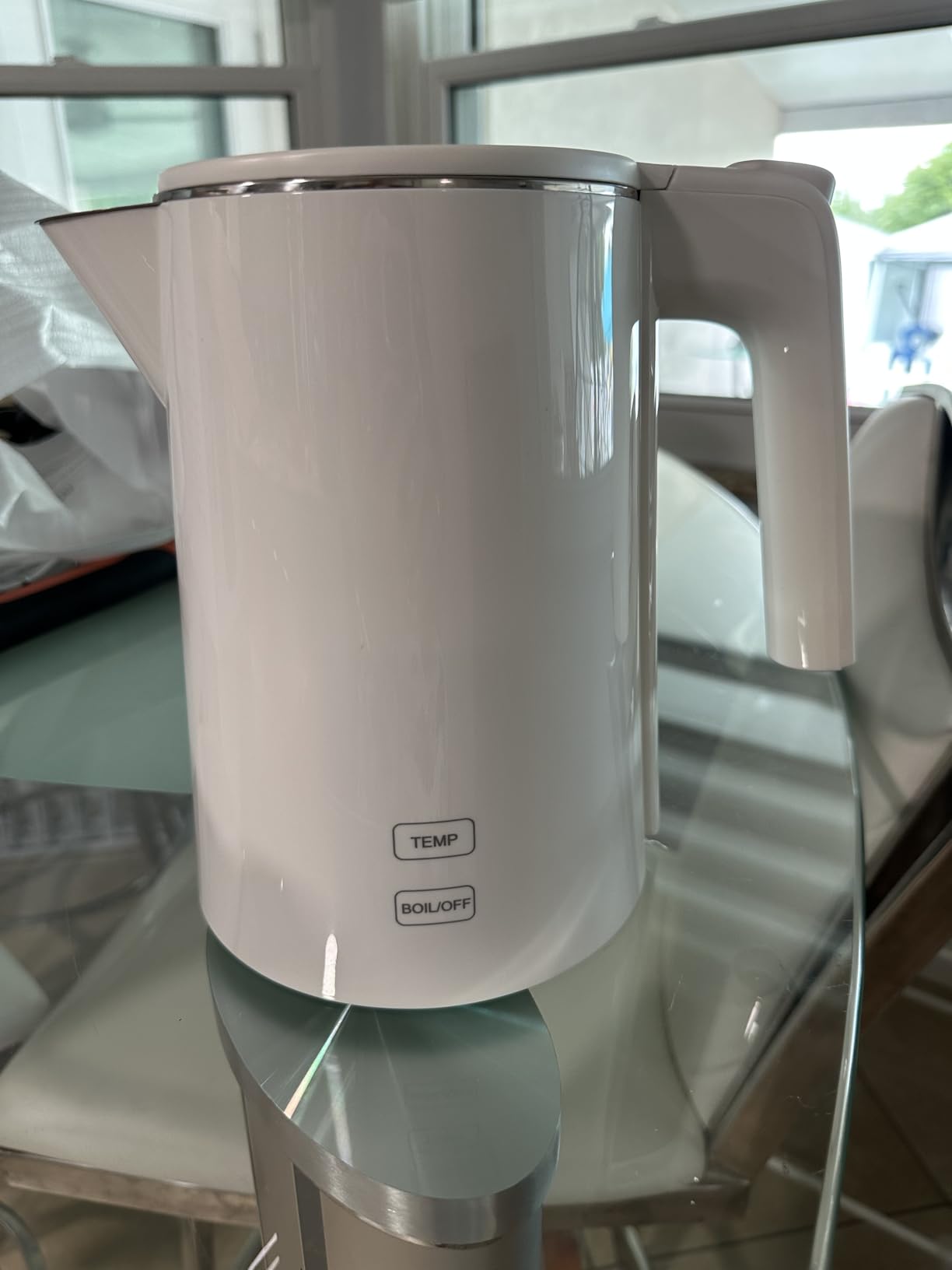 Electric Kettle, Double Wall Stainless Steel Cool Touch Water Boiler Heater, 7 Temperature Control Teapot, 4H Keep Warm, 1.0L 1200W Fast Heat with Auto Shut-Off, Boil-Dry Proof Coffee Tea Pot, Black Customer Review Electric Kettle, Double Wall Stainless Steel Cool Touch Water Boiler Heater, 7 Temperature Control Teapot, 4H Keep Warm, 1.0L 1200W Fast Heat with Auto Shut-Off, Boil-Dry Proof Coffee Tea Pot, Black - Customer Photo 1
