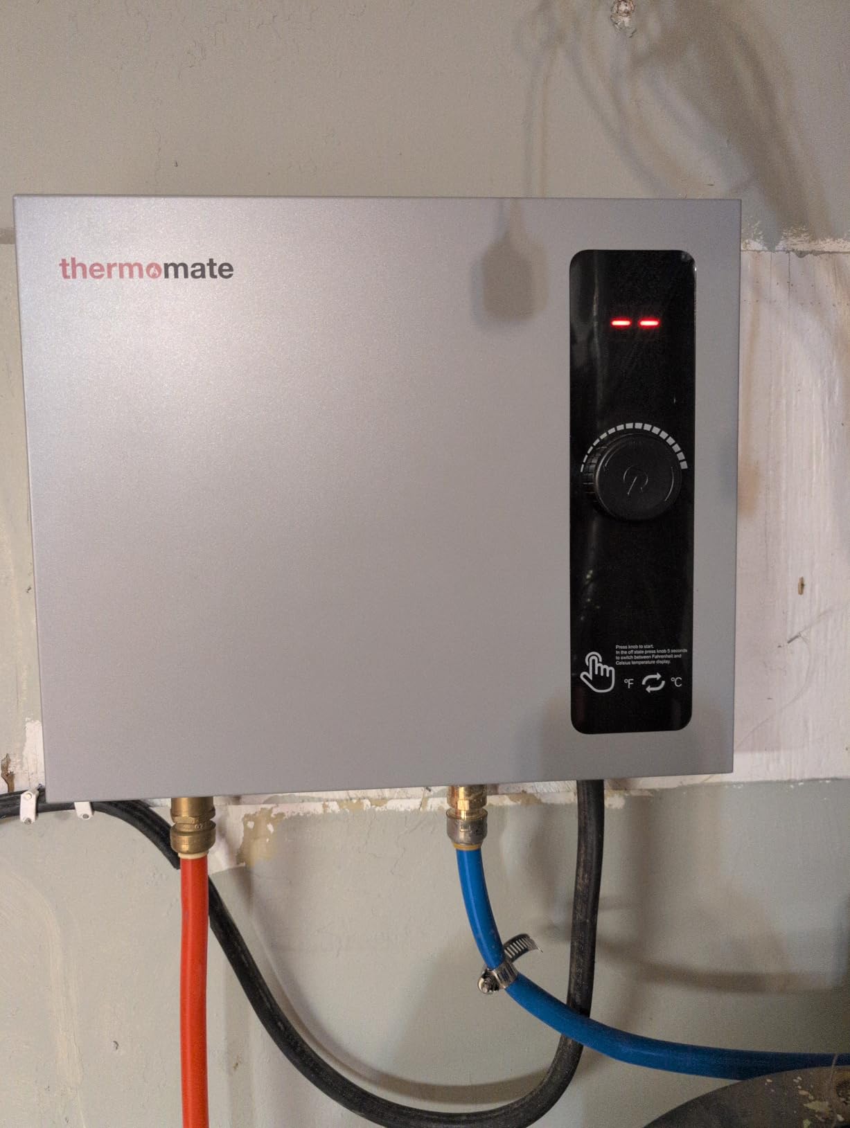 Tankless Water Heater Electric for Single Sink Faucet, ThermoMate 3500W 120V Small Point of Use Instant Hot Water Heater with Temperature Display, Self-modulating, ETL Certified - Customer Photo 1