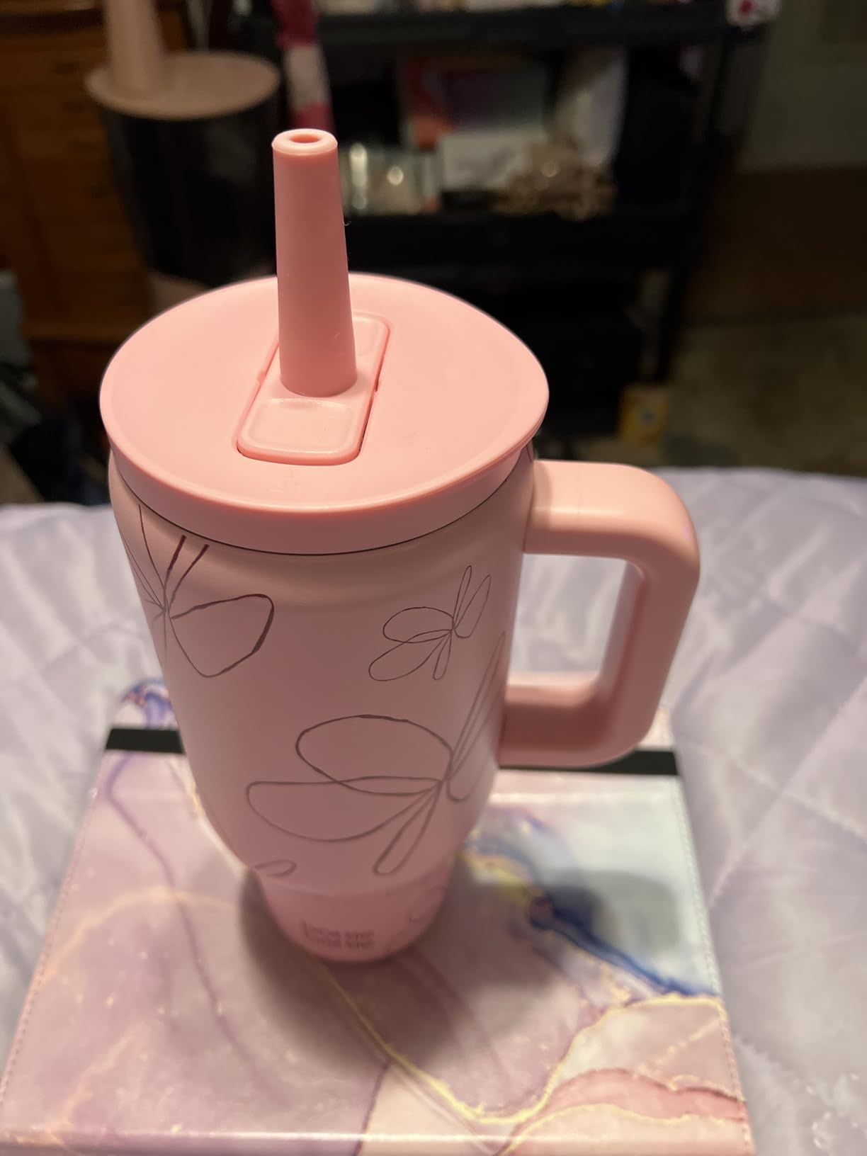 BOTTLE BOTTLE 30 oz Tumbler with Lid and Straw, Stainless Steel Travel Mug, Tumbler with handle, Water Bottle with straw for College Office, Gifts for Women Him Her (Skiing) Customer Review BOTTLE BOTTLE 30 oz Tumbler with Lid and Straw, Stainless Steel Travel Mug, Tumbler with handle, Water Bottle with straw for College Office, Gifts for Women Him Her (Skiing) - Customer Photo 1