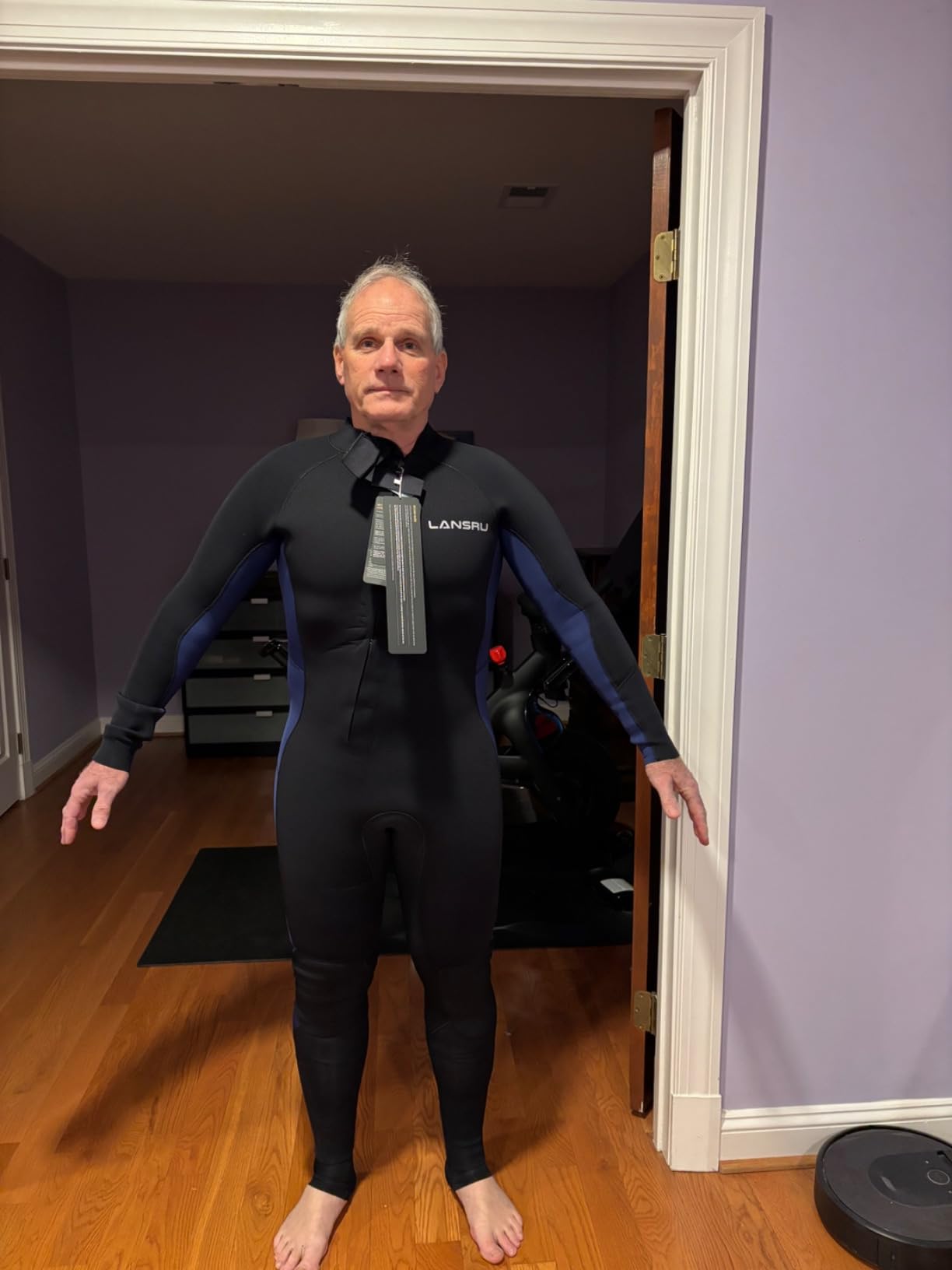 Wetsuit, 5/4mm Upgrade CR Neoprene Wetsuits for Men and Women, Ideal Thermal Wet Suit in Cold Water Customer Review Wetsuit, 5/4mm Upgrade CR Neoprene Wetsuits for Men and Women, Ideal Thermal Wet Suit in Cold Water - Customer Photo 1