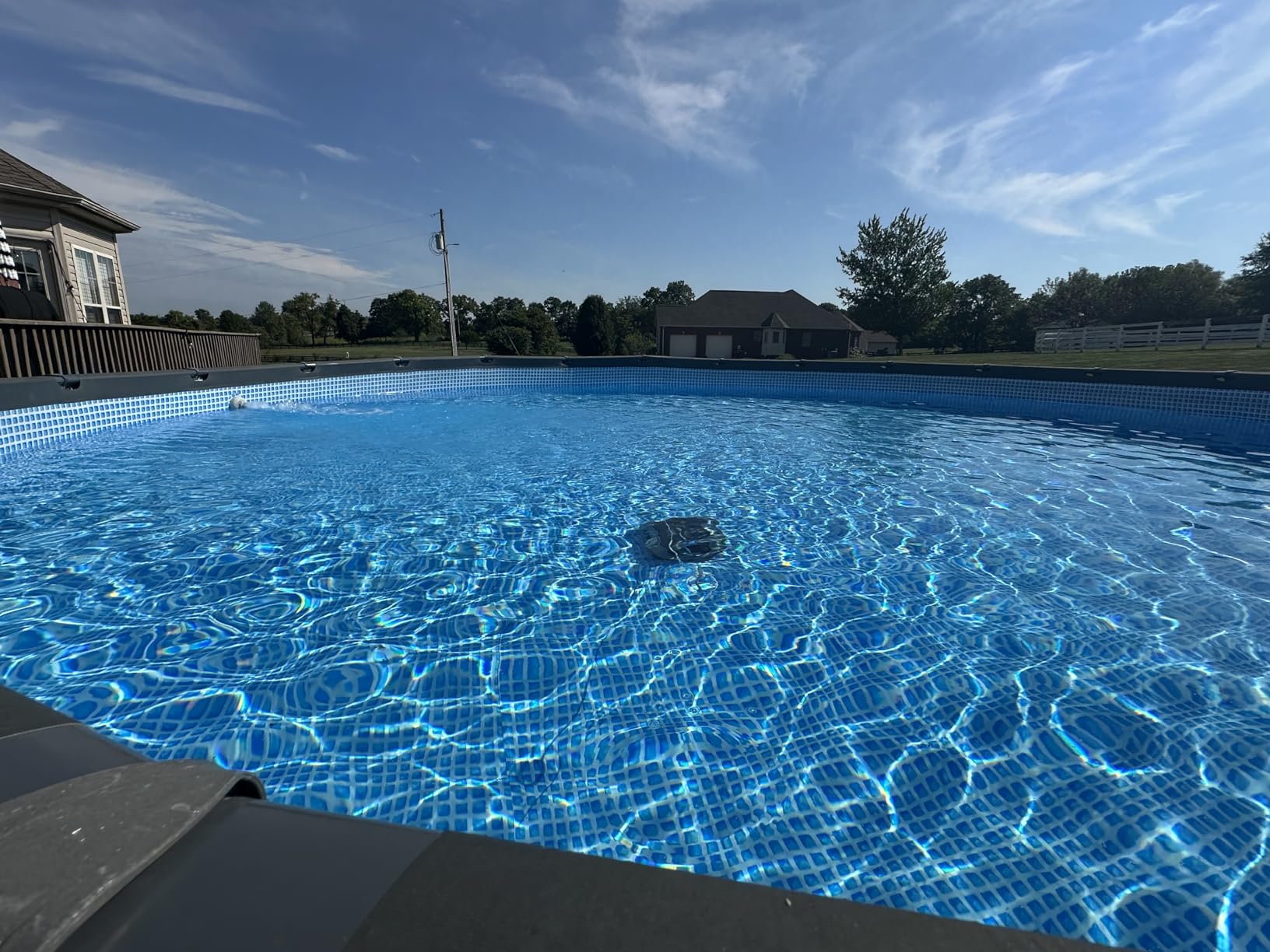 Bubot 300P Robotic Pool Cleaner, Cordless Pool Vacuum with Industry Leading Suction Power, Bluehole Tech, DirtLock Tech, Smart Sensor for Above-Ground Flat Pools up to 850 Sq.Ft, Silver Customer Review Bubot 300P Robotic Pool Cleaner, Cordless Pool Vacuum with Industry Leading Suction Power, Bluehole Tech, DirtLock Tech, Smart Sensor for Above-Ground Flat Pools up to 850 Sq.Ft, Silver - Customer Photo 1