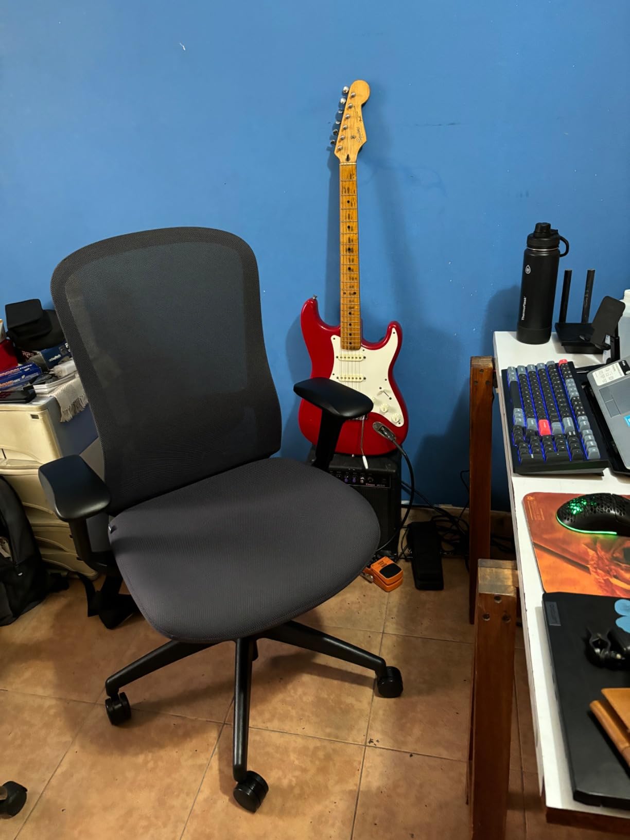 COLAMY Ergonomic Office Chair, High Back Computer Executive Desk Chair with Lumbar Support, Adjustable Headrest and 4D Arms, Slide Seat-BlackGrey Customer Review COLAMY Ergonomic Office Chair, High Back Computer Executive Desk Chair with Lumbar Support, Adjustable Headrest and 4D Arms, Slide Seat-BlackGrey - Customer Photo 1