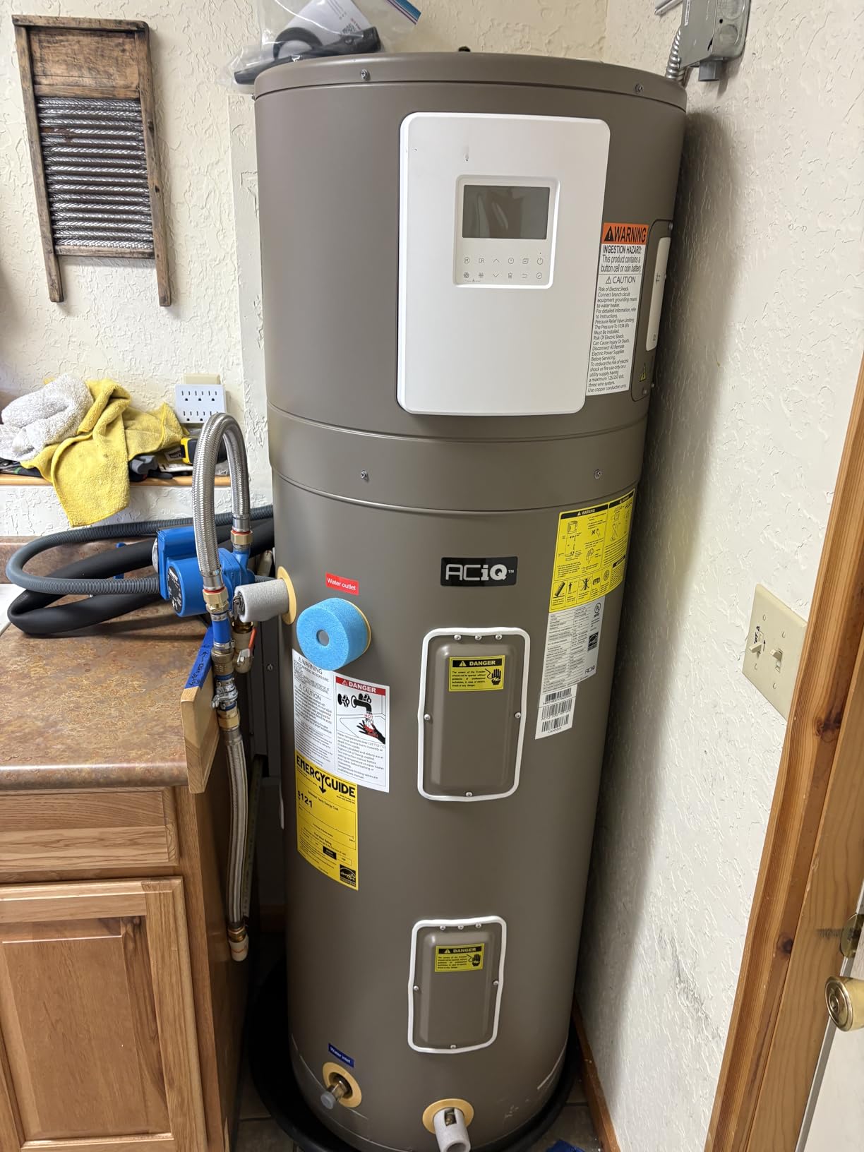ACiQ Electric Residential Hybrid Hot Water Heater Electric 50 Gallon Tank | Heat Pump, Water Heater, Quiet Operation | 240V, 1Ph, 60Hz Customer Review ACiQ Electric Residential Hybrid Hot Water Heater Electric 50 Gallon Tank | Heat Pump, Water Heater, Quiet Operation | 240V, 1Ph, 60Hz - Customer Photo 1