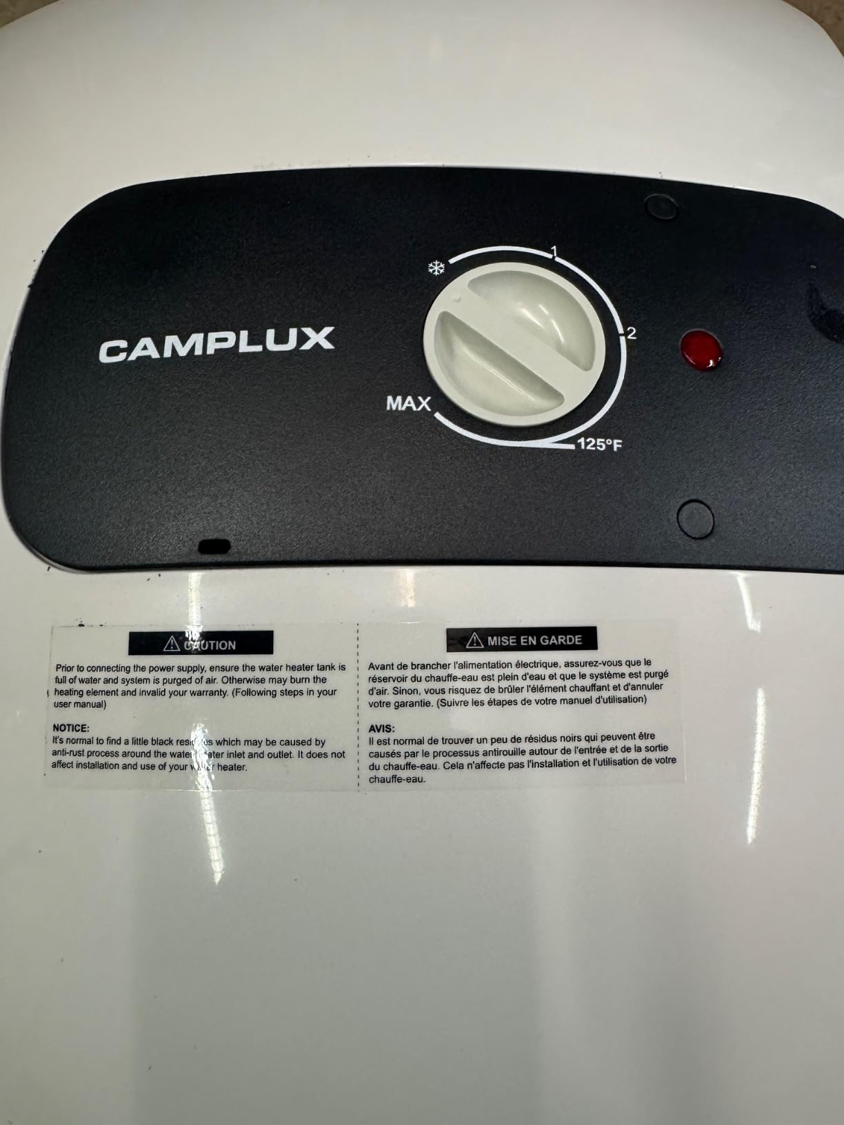 CAMPLUX Tankless Water Heater Electric 3.5kW 120V Instant Hot Water Heater ETL Certified with Self-modulating, Save Energy, Point of Use for Kitchen, Bathroom, White Customer Review CAMPLUX Tankless Water Heater Electric 3.5kW 120V Instant Hot Water Heater ETL Certified with Self-modulating, Save Energy, Point of Use for Kitchen, Bathroom, White - Customer Photo 1