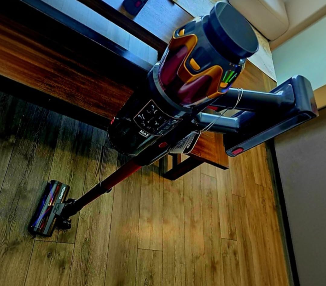 Cordless Vacuum Cleaner, 48000Pa/580W/65Mins Vacuum Cleaners for Home, Self-Standing Stick Vacuum with Anti-Tangle Brush & OLED Touch Screen, Vacuum Cleaner for Hardwood Floors and Carpet,Pet Hair,Car Customer Review Cordless Vacuum Cleaner, 48000Pa/580W/65Mins Vacuum Cleaners for Home, Self-Standing Stick Vacuum with Anti-Tangle Brush & OLED Touch Screen, Vacuum Cleaner for Hardwood Floors and Carpet,Pet Hair,Car - Customer Photo 2