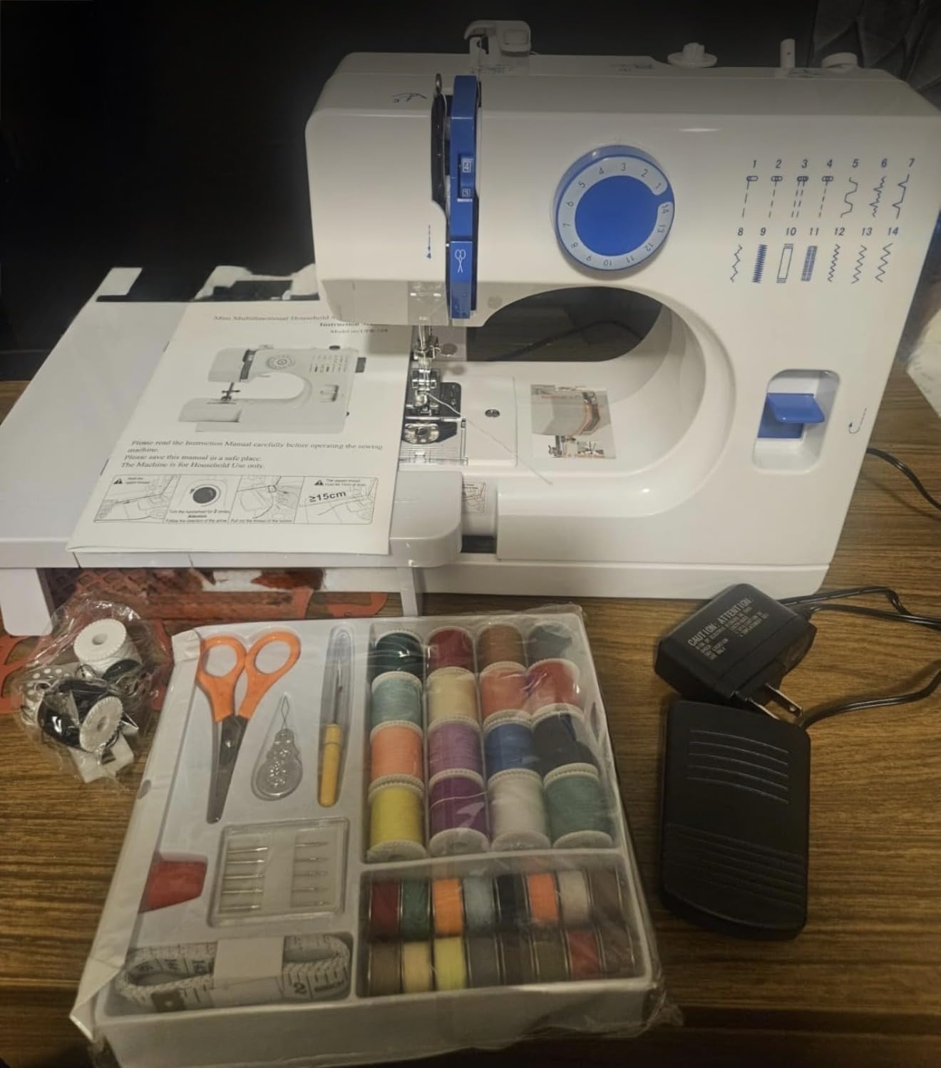 StitchMaster Pro Sewing Machine - Twin/Double Needle Compatible, 14 Stitches, Easy for Beginners & Home Users Customer Review StitchMaster Pro Sewing Machine - Twin/Double Needle Compatible, 14 Stitches, Easy for Beginners & Home Users - Customer Photo 2