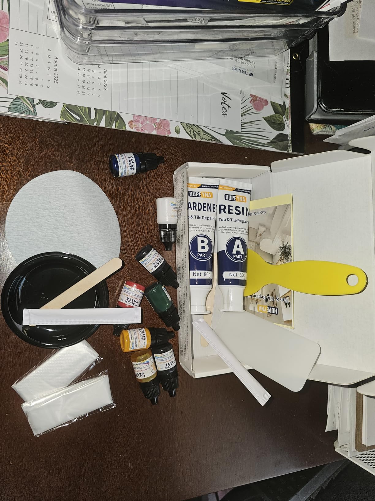 Fiberglass Repair Kit, Bathtub Repair Kit for Tile, Acrylic, Ceramic, Enamel, Kitchen Bathroom Fix Chips Cracks Scratches Rust Holes on Porcelain Sink, Tub, Toilet, Shower Tray, Granite, Marble, Deck Customer Review Fiberglass Repair Kit, Bathtub Repair Kit for Tile, Acrylic, Ceramic, Enamel, Kitchen Bathroom Fix Chips Cracks Scratches Rust Holes on Porcelain Sink, Tub, Toilet, Shower Tray, Granite, Marble, Deck - Customer Photo 1