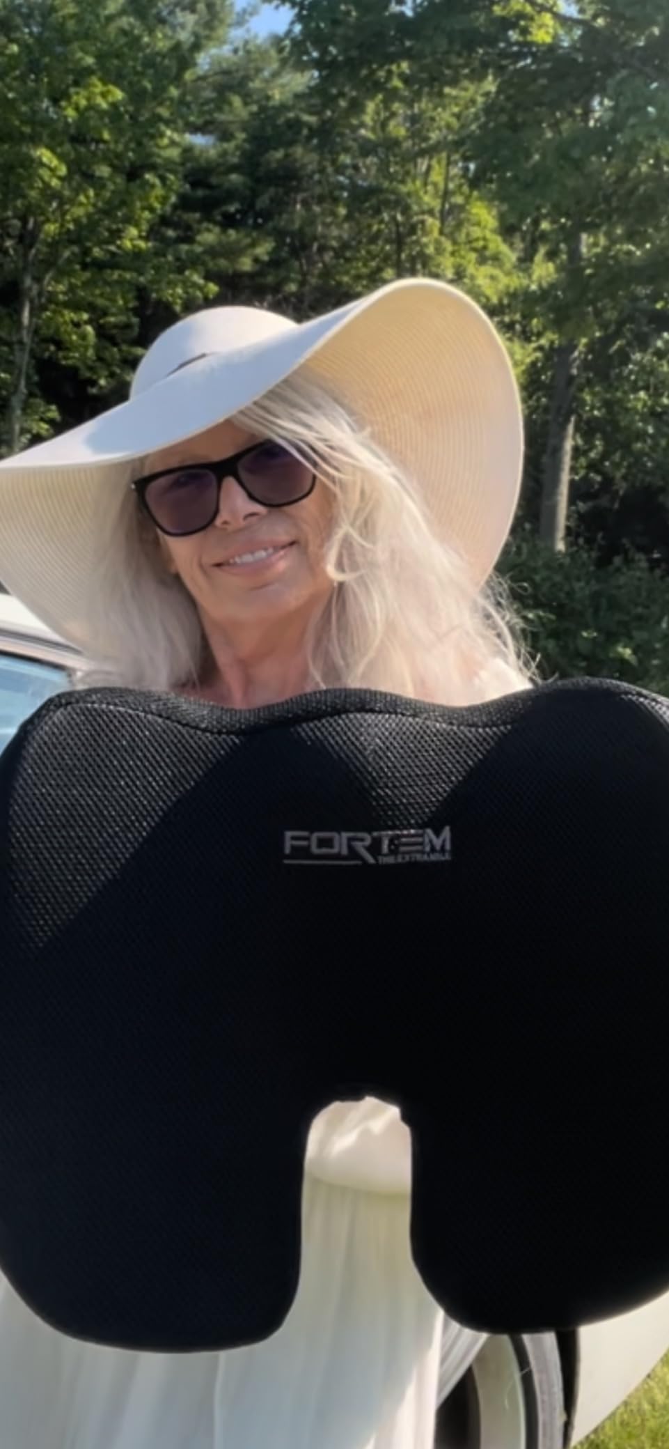 FORTEM Office Chair Cushion, Memory Foam Seat Cushion, Non Slip Sitting Pillow for Gaming, Car Seat, Computer Chair Pad, Sciatica and Tailbone Support, Washable Cover Customer Review FORTEM Office Chair Cushion, Memory Foam Seat Cushion, Non Slip Sitting Pillow for Gaming, Car Seat, Computer Chair Pad, Sciatica and Tailbone Support, Washable Cover - Customer Photo 1
