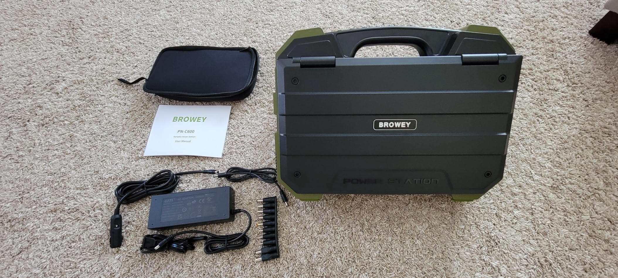 BROWEY 1600W (3200W Peak) Portable Power Station, 1024Wh LiFePO4 Battery with Built-in Solar Panel, 100W USB-C PD, Solar Generator for Camping, RV, Home Backup, Emergency Customer Review BROWEY 1600W (3200W Peak) Portable Power Station, 1024Wh LiFePO4 Battery with Built-in Solar Panel, 100W USB-C PD, Solar Generator for Camping, RV, Home Backup, Emergency - Customer Photo 1