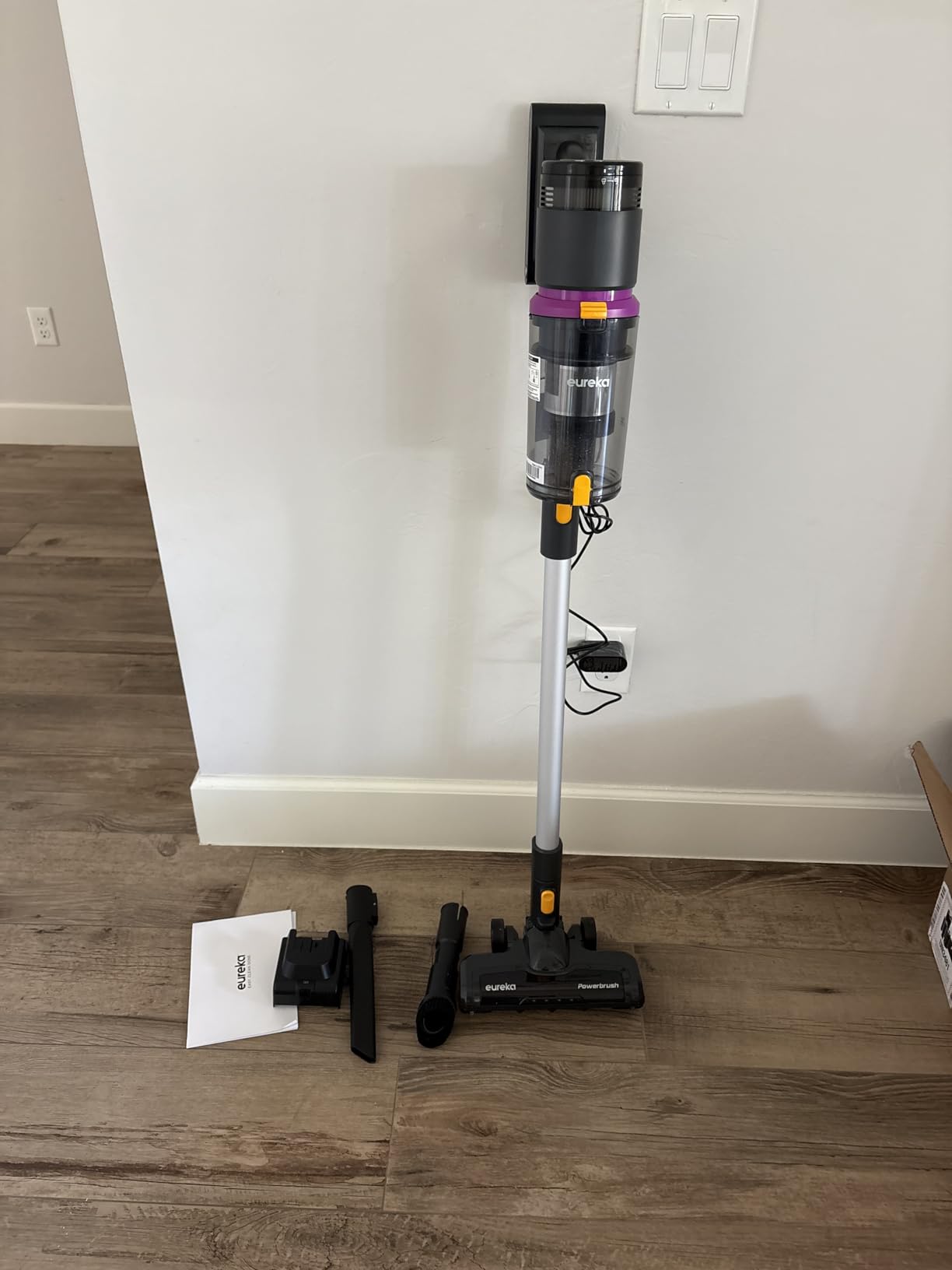Eureka Cordless Vacuum Cleaner Lightweight, Stick Vacuum Rechargeable for Hardwood, Pet Hair, Black, ReactiClean 410 Customer Review Eureka Cordless Vacuum Cleaner Lightweight, Stick Vacuum Rechargeable for Hardwood, Pet Hair, Black, ReactiClean 410 - Customer Photo 1