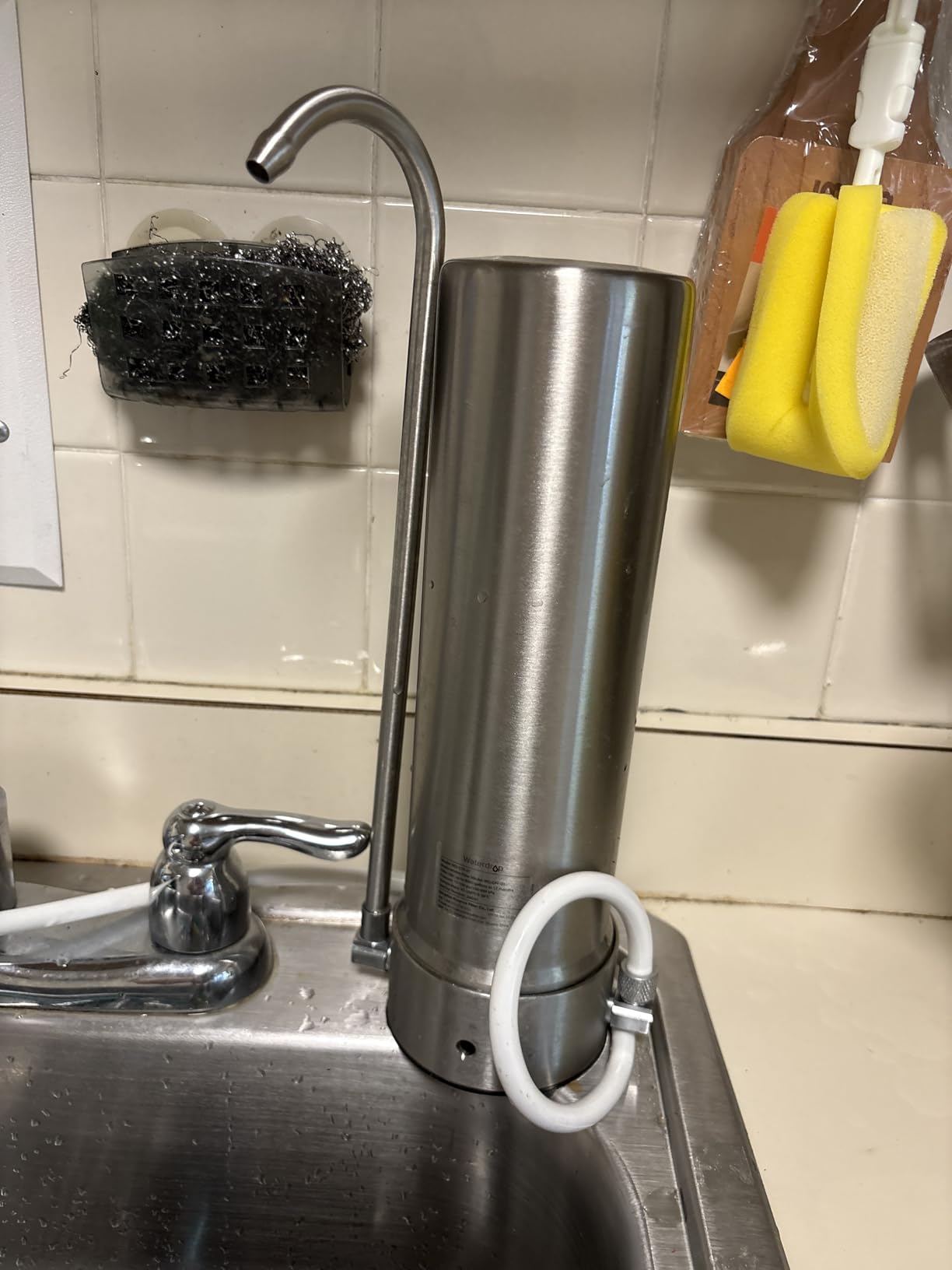 Waterdrop Water Filter for Sink Faucet, NSF/ANSI 42 Certified Countertop Water Filter System, 5-Stage Stainless Steel Faucet, 16000 Gallons, Reduces Heavy Metals and 99% Chlorine, WD-CTF-01(2 Filter) Customer Review Waterdrop Water Filter for Sink Faucet, NSF/ANSI 42 Certified Countertop Water Filter System, 5-Stage Stainless Steel Faucet, 16000 Gallons, Reduces Heavy Metals and 99% Chlorine, WD-CTF-01(2 Filter) - Customer Photo 1