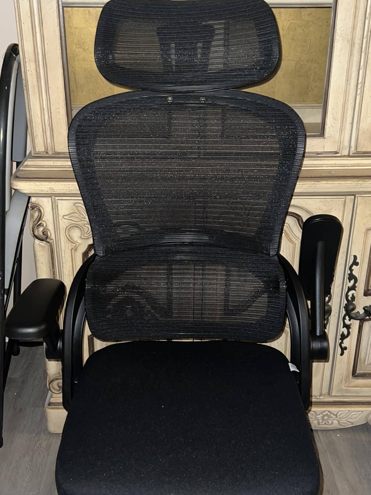 TRALT Office Chair - Ergonomic Office Chair with Back Support, Computer Chair - Home Office Desk Chair, 330 lbs Wide Seat Big and Tall Office Chairs with Headrest, Comfy Desk Chairs (Black) - Customer Photo 2