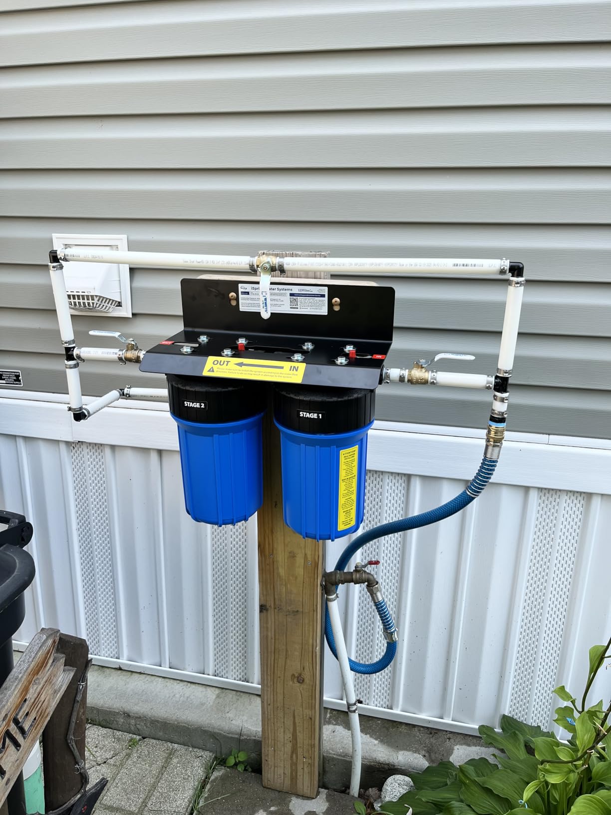 iSpring PFAS & Heavy Metals Whole House Water Filter System, SGS-Tested to Reduce 99% PFAS, 2-Stage Filtration Removes Lead, Heavy Metals, Chlorine, Sediment & Odor, 1