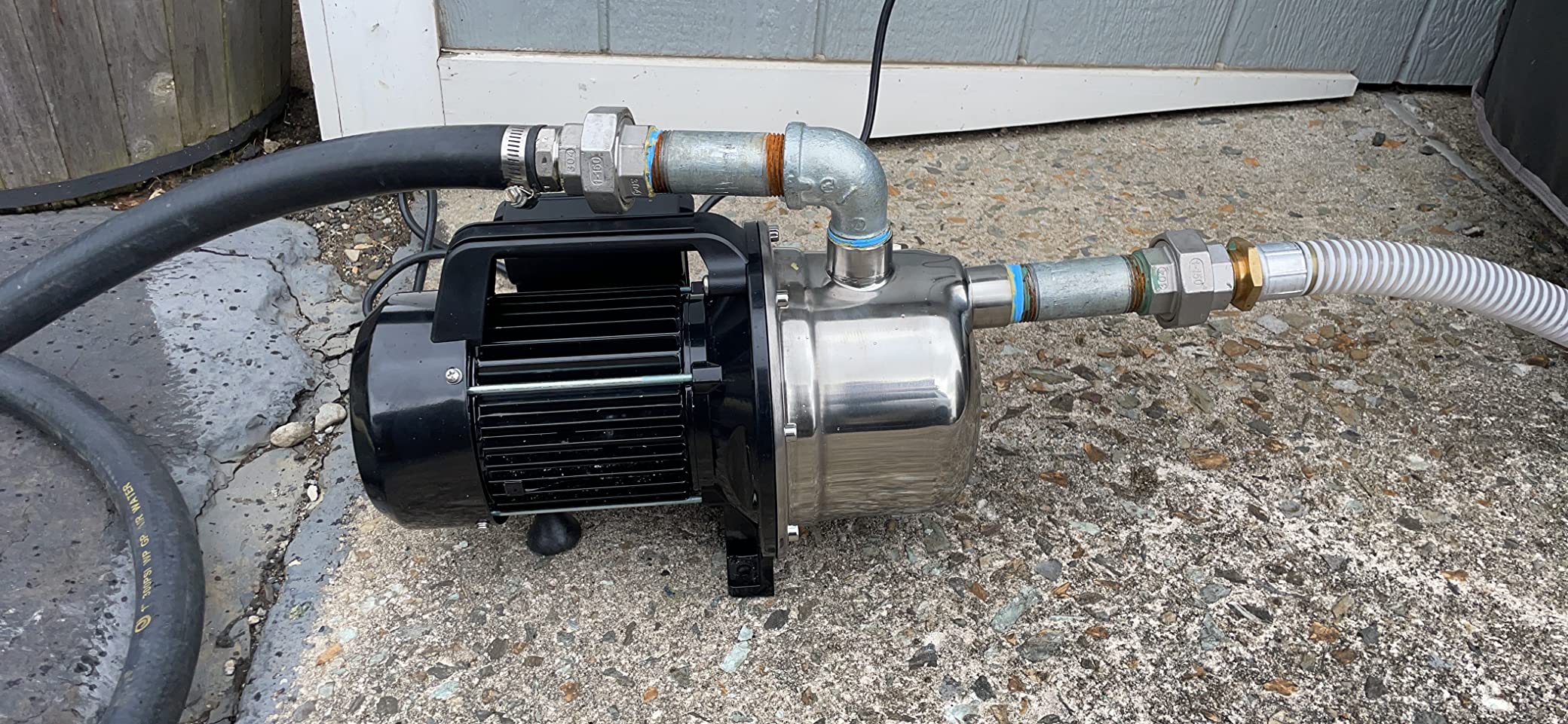 LANCHEZ 1.6HP Shallow Well Pump with Pressure Tank, 1340GPH Automatic Irrigation Water Booster Jet Pump, 115V Stainless Steel Water Transfer Pump for Home Garden Lawn Sprinkler Irrigation Customer Review LANCHEZ 1.6HP Shallow Well Pump with Pressure Tank, 1340GPH Automatic Irrigation Water Booster Jet Pump, 115V Stainless Steel Water Transfer Pump for Home Garden Lawn Sprinkler Irrigation - Customer Photo 1