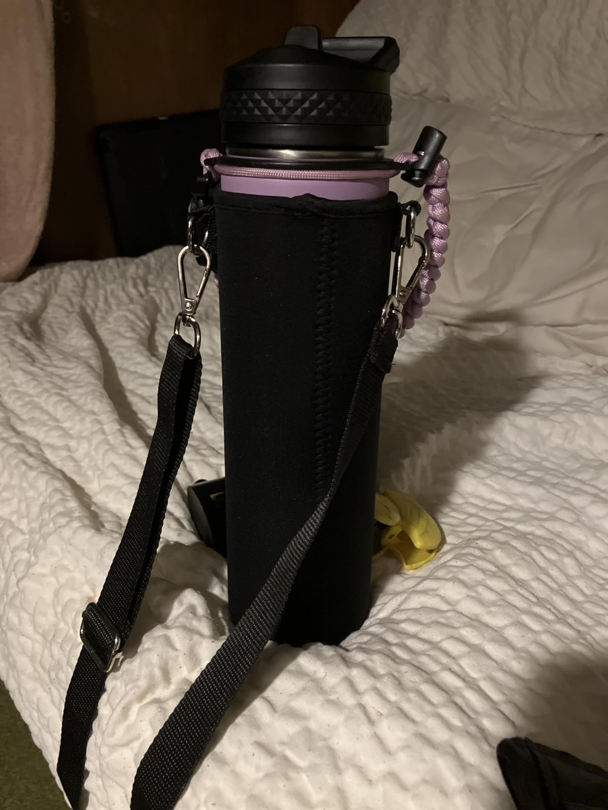 Insulated Water Bottle 24oz, Triple Wall Vacuum Stainless Steel (Cold for 48 Hrs, Hot for 24Hrs), Leak Proof & Non-BPA, 24oz Hydro Water Flask with Paracord Handle & Straw Spout Lids Customer Review Insulated Water Bottle 24oz, Triple Wall Vacuum Stainless Steel (Cold for 48 Hrs, Hot for 24Hrs), Leak Proof & Non-BPA, 24oz Hydro Water Flask with Paracord Handle & Straw Spout Lids - Customer Photo 1