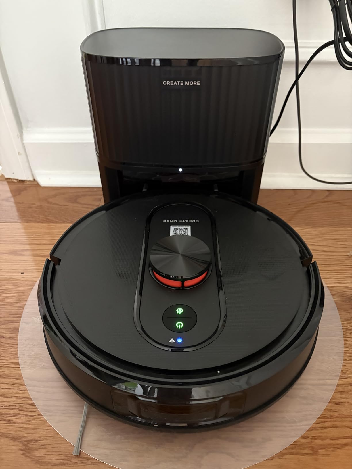 Bagotte Robot Vacuum and Mop Self Emptying, 5000Pa Suction, 60-Day Hands-Free, LiDAR Navigation, Smart Mapping, No-Go Zones, Wi-Fi/Alexa App Control for Pet Hair, Hard Floors, Carpets Customer Review Bagotte Robot Vacuum and Mop Self Emptying, 5000Pa Suction, 60-Day Hands-Free, LiDAR Navigation, Smart Mapping, No-Go Zones, Wi-Fi/Alexa App Control for Pet Hair, Hard Floors, Carpets - Customer Photo 1