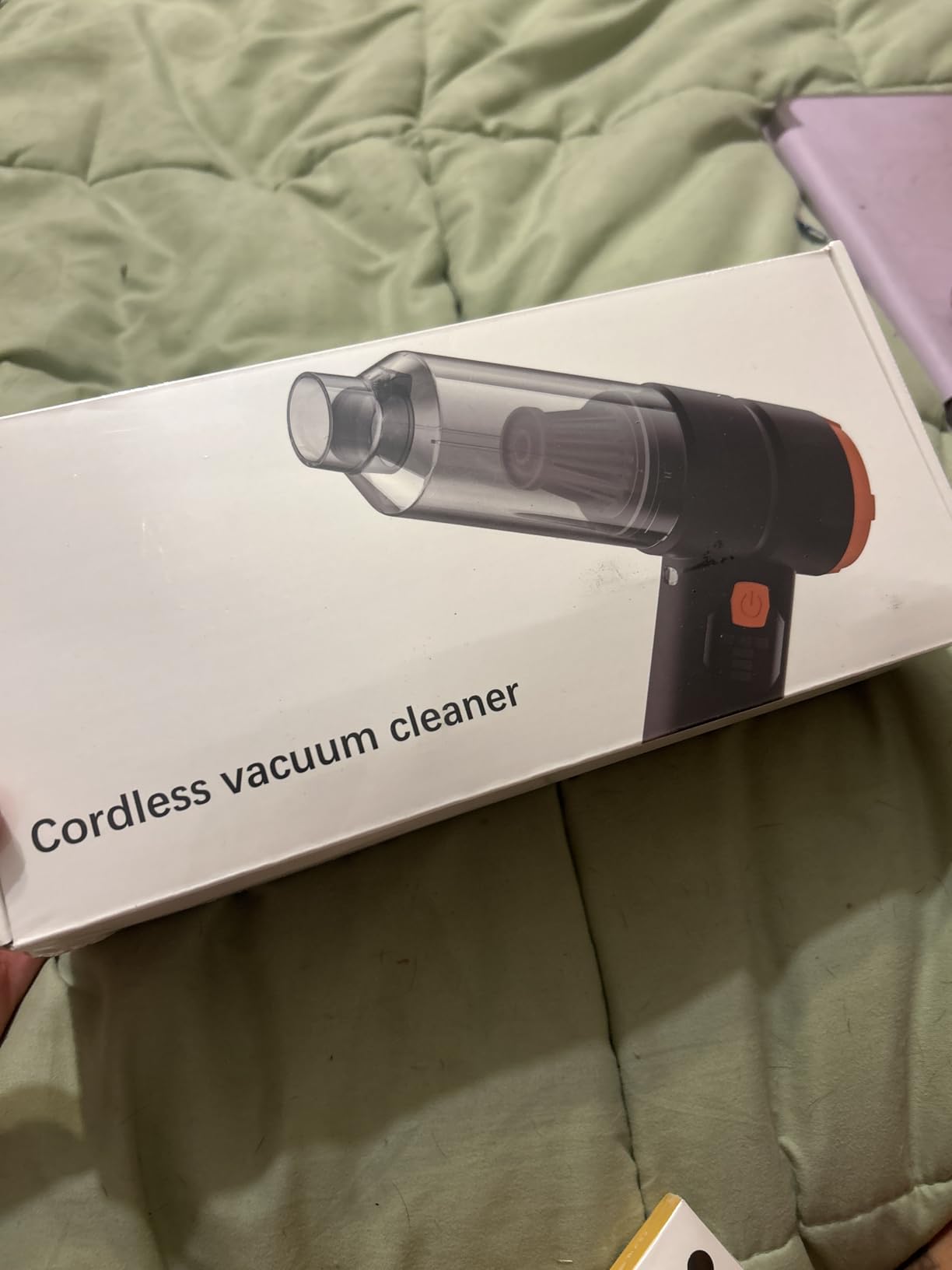 Car Vacuum Portable Cordless, Handheld Vacuum Cordless with 30000PA Suction, 130000RPM, 6800mAh Battery, 10 Nozzles, Rubber Paint Material for Car, Home, Pet Cleaning(Charcoal Black) Customer Review Car Vacuum Portable Cordless, Handheld Vacuum Cordless with 30000PA Suction, 130000RPM, 6800mAh Battery, 10 Nozzles, Rubber Paint Material for Car, Home, Pet Cleaning(Charcoal Black) - Customer Photo 1