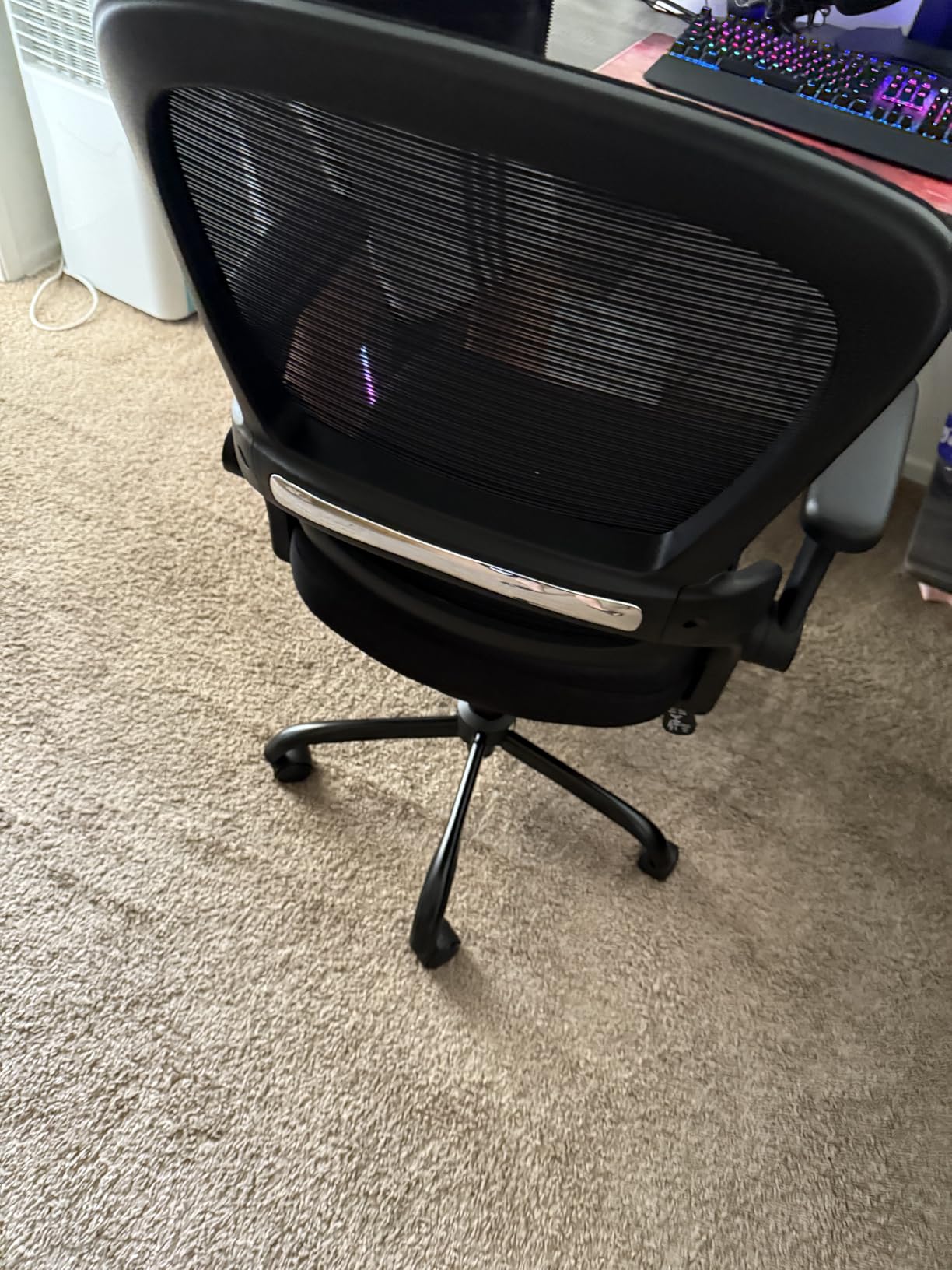 TRALT Office Chair - Ergonomic Office Chair with Back Support, Home Office Desk Chairs, 330lbs Wide Seat Big and Tall Office Chairs, Comfy Desk Chair for Work, Study, Office, Gaming (Black) - Customer Photo 5