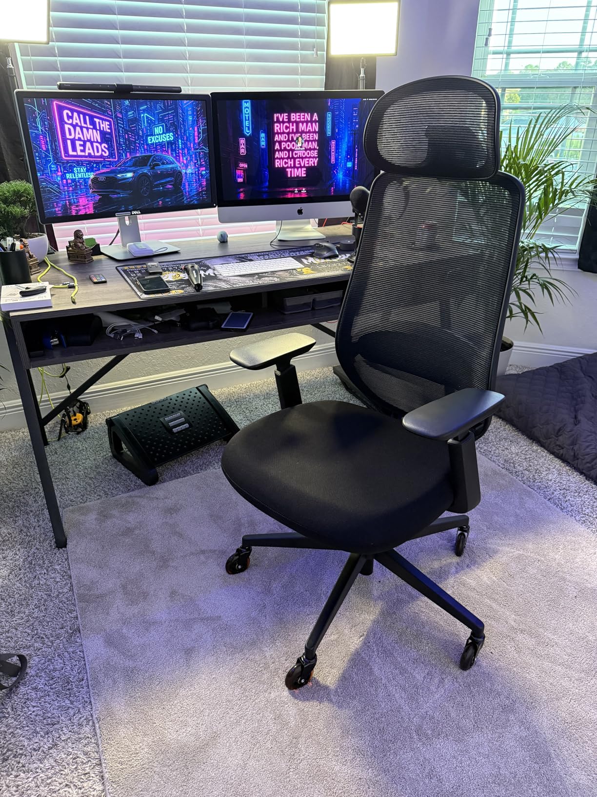 ProtoArc Ergonomic Office Chair – EC200 High-Back Mesh Computer Chair with Lumbar Support, 3D Adjustable Headrest & Sliding Seat for 8+ Hour Comfort, Big & Tall Home Office Desk Chairs - Black Customer Review ProtoArc Ergonomic Office Chair – EC200 High-Back Mesh Computer Chair with Lumbar Support, 3D Adjustable Headrest & Sliding Seat for 8+ Hour Comfort, Big & Tall Home Office Desk Chairs - Black - Customer Photo 1