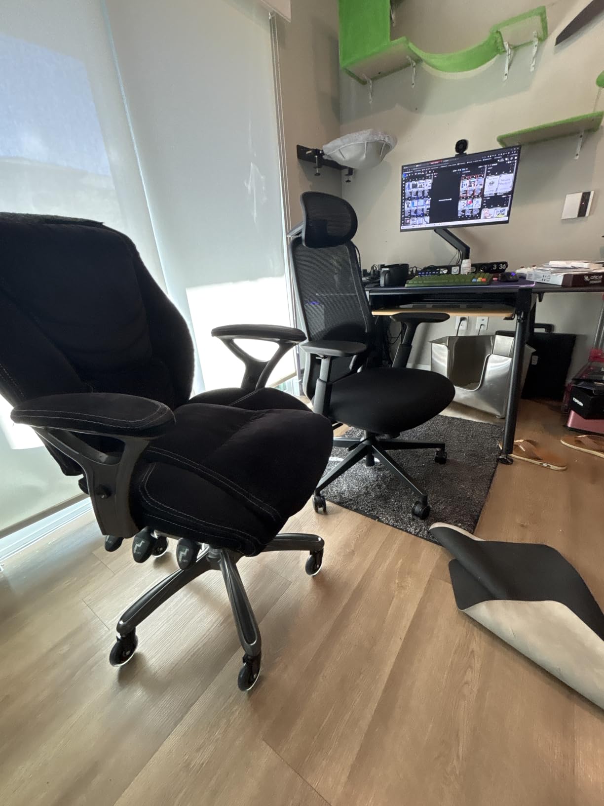 ProtoArc Ergonomic Office Chair – EC200 High-Back Mesh Computer Chair with Lumbar Support, 3D Adjustable Headrest & Sliding Seat for 8+ Hour Comfort, Big & Tall Home Office Desk Chairs - Black - Customer Photo 2