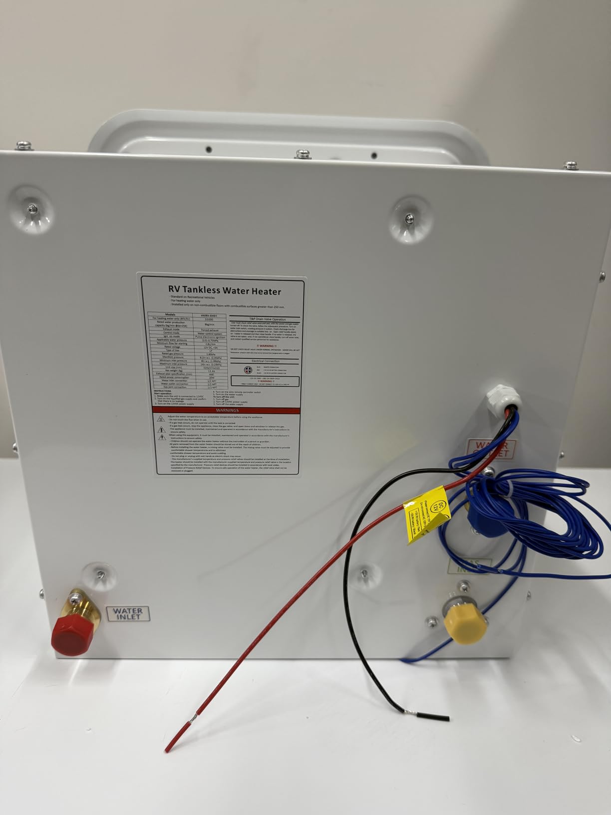 RV On Demand Water Heater Propane, MYACUC Wireless Remote Control CSA Certified Instant Tankless Hot Water Heater with 15