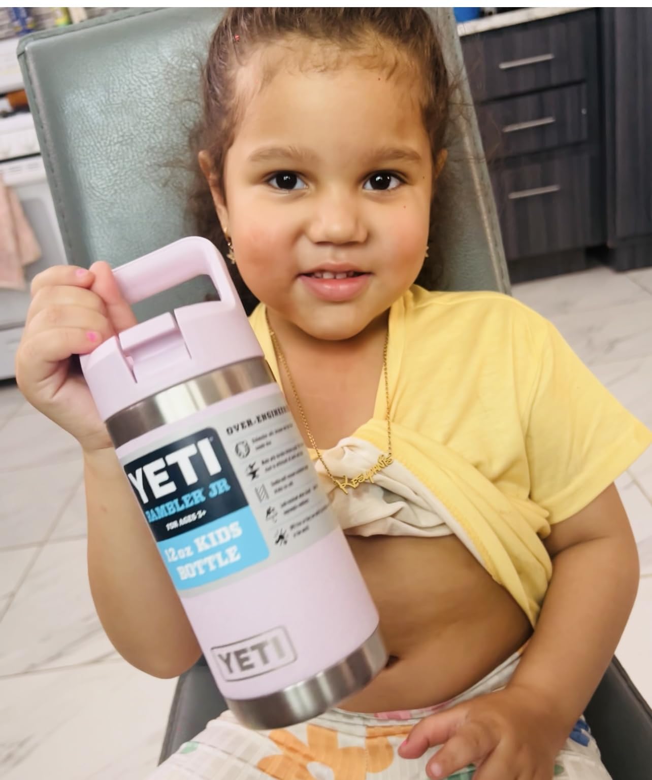 YETI Rambler Jr. 12 oz Kids Bottle, with Straw Cap Customer Review YETI Rambler Jr. 12 oz Kids Bottle, with Straw Cap - Customer Photo 2