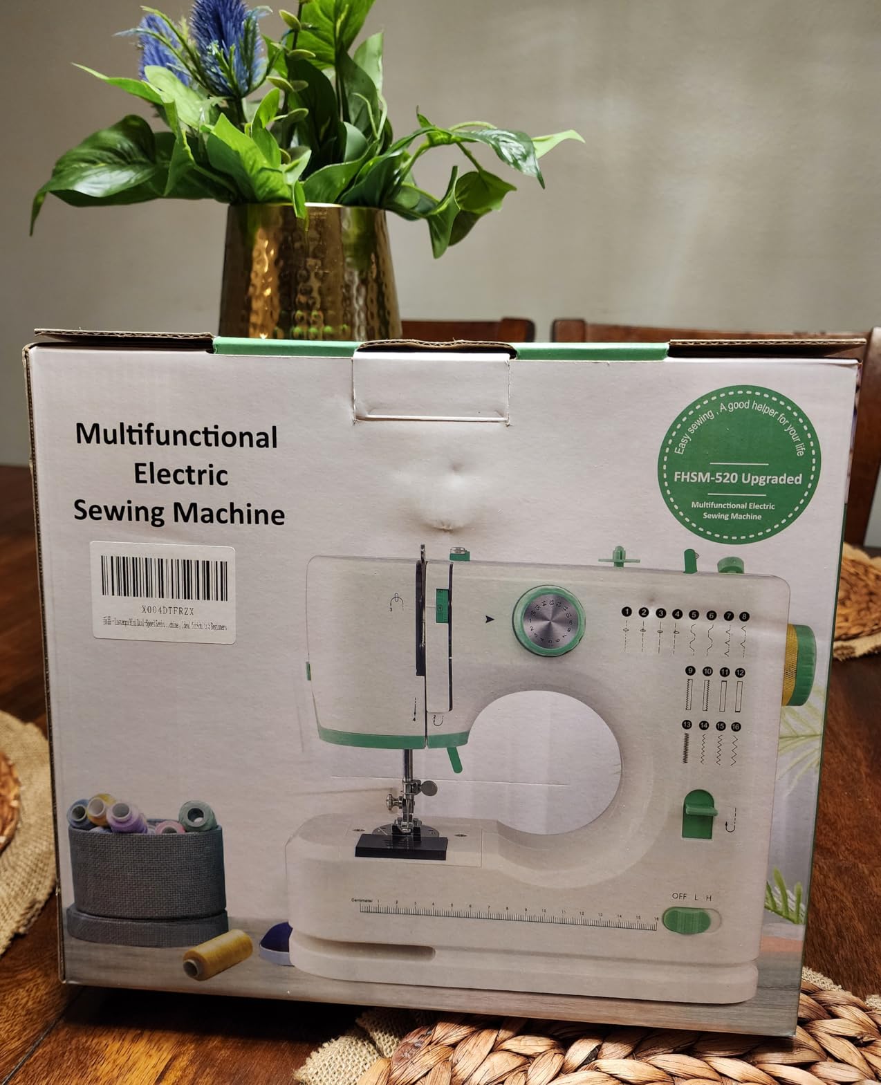 Mini Dual-Speed SewingMachine Double Needle & Double Thread16 Stitch Modes Beginner-FriendlyHousehold Sewing Machine | ldeal forAdults & Beginners Customer Review Mini Dual-Speed SewingMachine Double Needle & Double Thread16 Stitch Modes Beginner-FriendlyHousehold Sewing Machine | ldeal forAdults & Beginners - Customer Photo 1