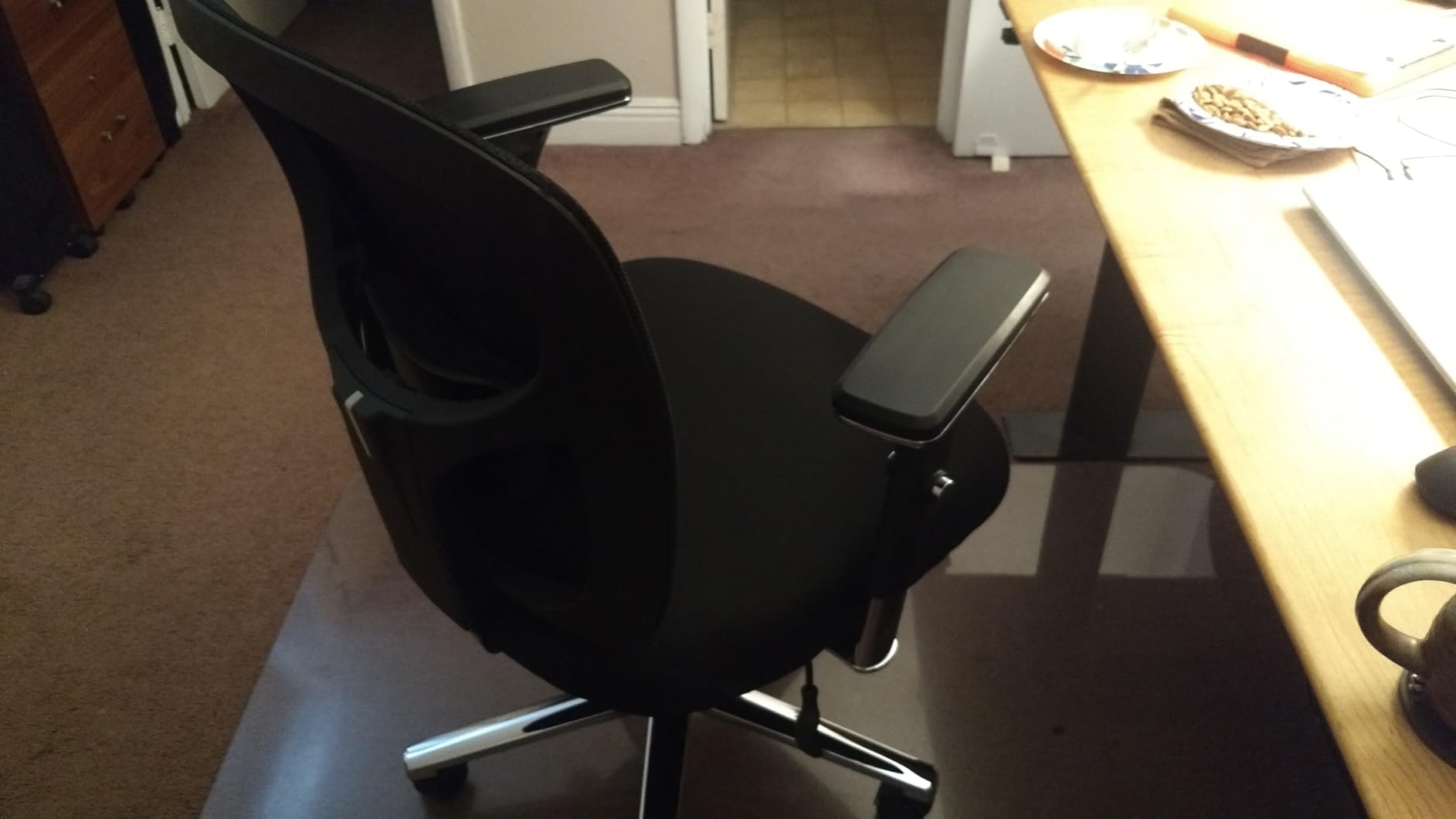 Sweetcrispy Big and Tall Office Desk Chair with Lumbar Support, 500lbs Heavy Duty Mesh Ergonomic Computer Chair with 4D Armrest and Wide Comfy Seat, Wheels for Adult Customer Review Sweetcrispy Big and Tall Office Desk Chair with Lumbar Support, 500lbs Heavy Duty Mesh Ergonomic Computer Chair with 4D Armrest and Wide Comfy Seat, Wheels for Adult - Customer Photo 2