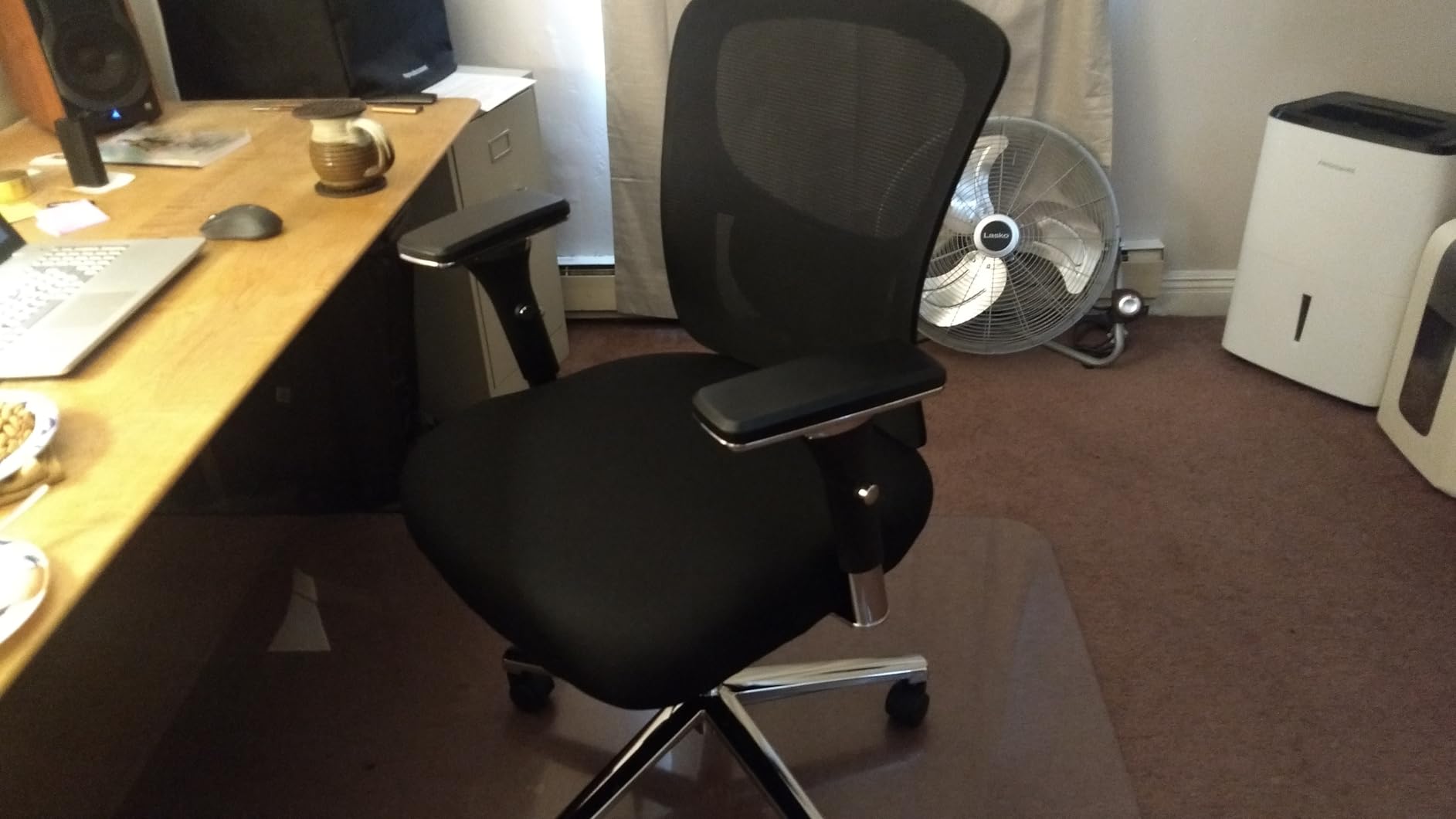 Sweetcrispy Big and Tall Office Desk Chair with Lumbar Support, 500lbs Heavy Duty Mesh Ergonomic Computer Chair with 4D Armrest and Wide Comfy Seat, Wheels for Adult Customer Review Sweetcrispy Big and Tall Office Desk Chair with Lumbar Support, 500lbs Heavy Duty Mesh Ergonomic Computer Chair with 4D Armrest and Wide Comfy Seat, Wheels for Adult - Customer Photo 2