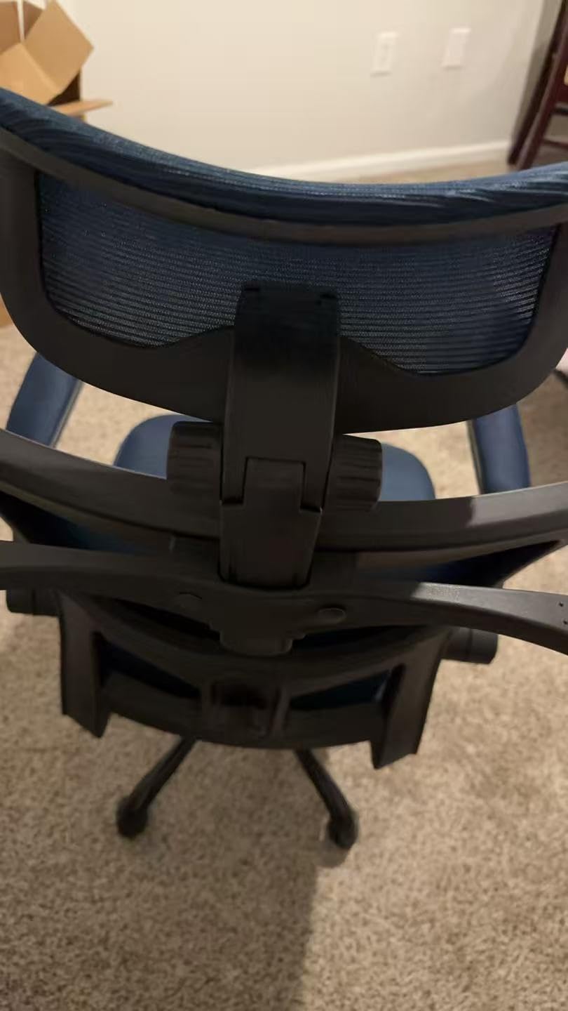 Office Chair Ergonomic Desk Chairs with Adjustable Lumbar Support& Headrest Hanger, High Back Breathable Mesh Chair with Wheels, Rolling Swivel Comfy Task Computer Chair for Home Work Gaming - Customer Photo 5