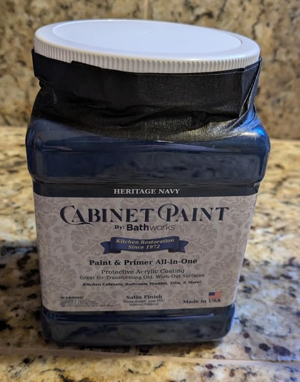 Bathworks Cabinet & Furniture Paint - Satin Finish, Easy Application, Low-VOC, Durable, Made in USA (Vintage Herb, 1 Quart) Customer Review Bathworks Cabinet & Furniture Paint - Satin Finish, Easy Application, Low-VOC, Durable, Made in USA (Vintage Herb, 1 Quart) - Customer Photo 1