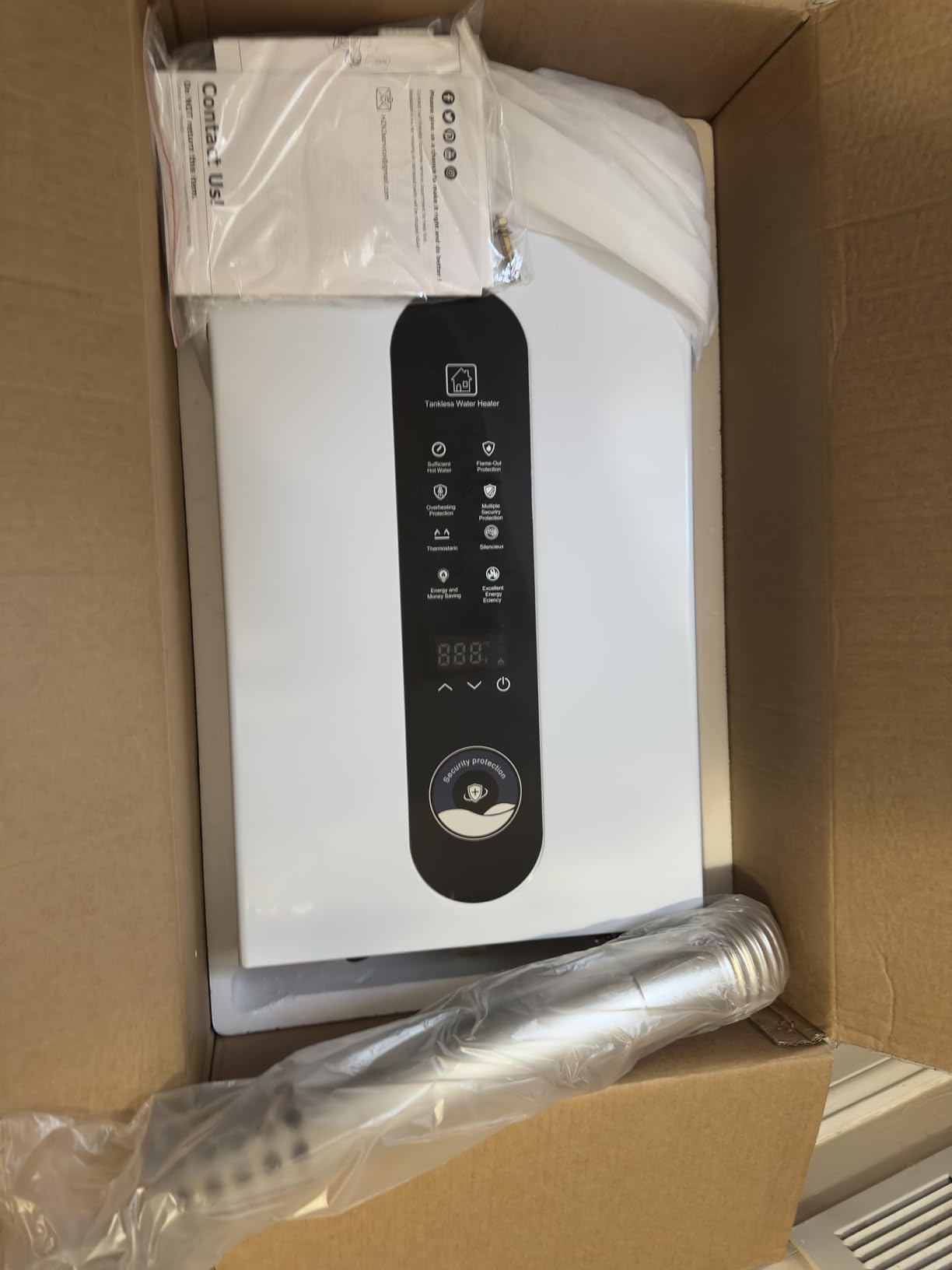 Natural Gas Tankless Water Heater, 14L Instant Hot Water Heater with Fahrenheit Digital Display, Indoor Installation Up to 3.7GPM, 95540BTU - Customer Photo 1