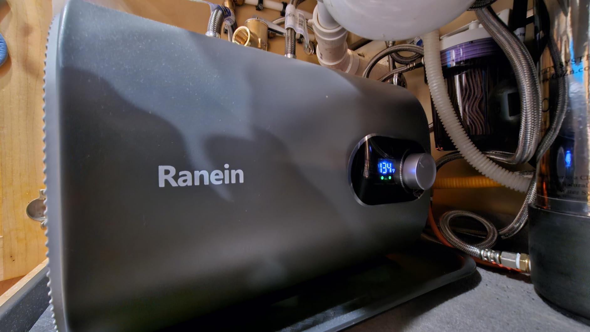 2025 Gen II Ranein 2.5-Gallon Electric Mini-Tank Water Heater, 120V, 1440W Instant Hot Water for Point-of-Use, Quick and Easy Installation, Compact Under-Sink or RV Design, Floor Mounting Customer Review 2025 Gen II Ranein 2.5-Gallon Electric Mini-Tank Water Heater, 120V, 1440W Instant Hot Water for Point-of-Use, Quick and Easy Installation, Compact Under-Sink or RV Design, Floor Mounting - Customer Photo 2