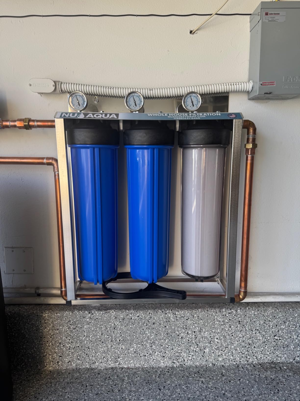 NU Aqua 4 Stage Salt Free Water Softener Whole House Water Filter System with Total Filtration Customer Review NU Aqua 4 Stage Salt Free Water Softener Whole House Water Filter System with Total Filtration - Customer Photo 1