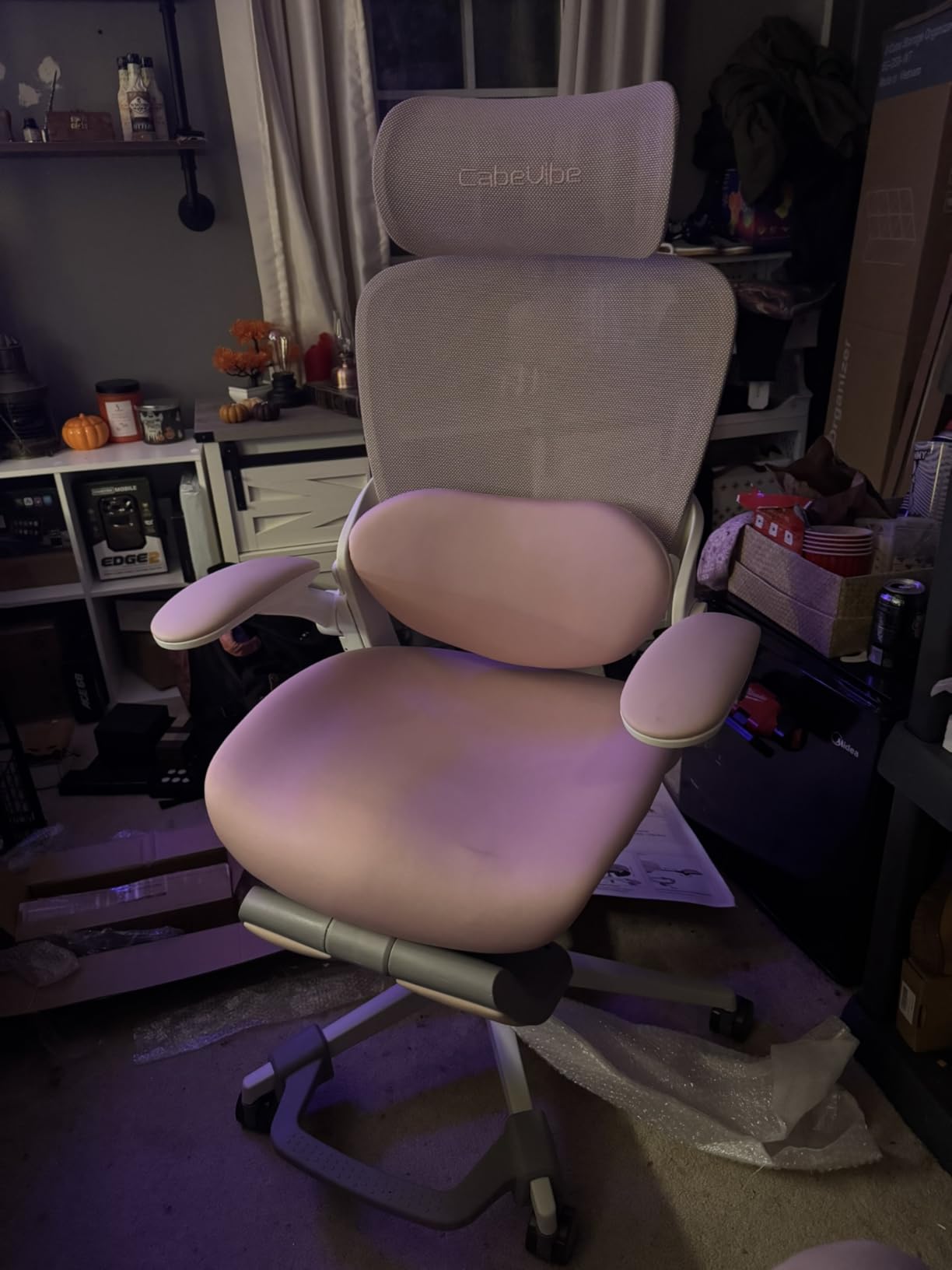 CabLady S2 Petite Ergonomic Office Chair for Women, Small Frame Desk Chair with Adjustable Lumbar, Headrest & Footrest, Space-Saving Flip-Up Armrests Customer Review CabLady S2 Petite Ergonomic Office Chair for Women, Small Frame Desk Chair with Adjustable Lumbar, Headrest & Footrest, Space-Saving Flip-Up Armrests - Customer Photo 1