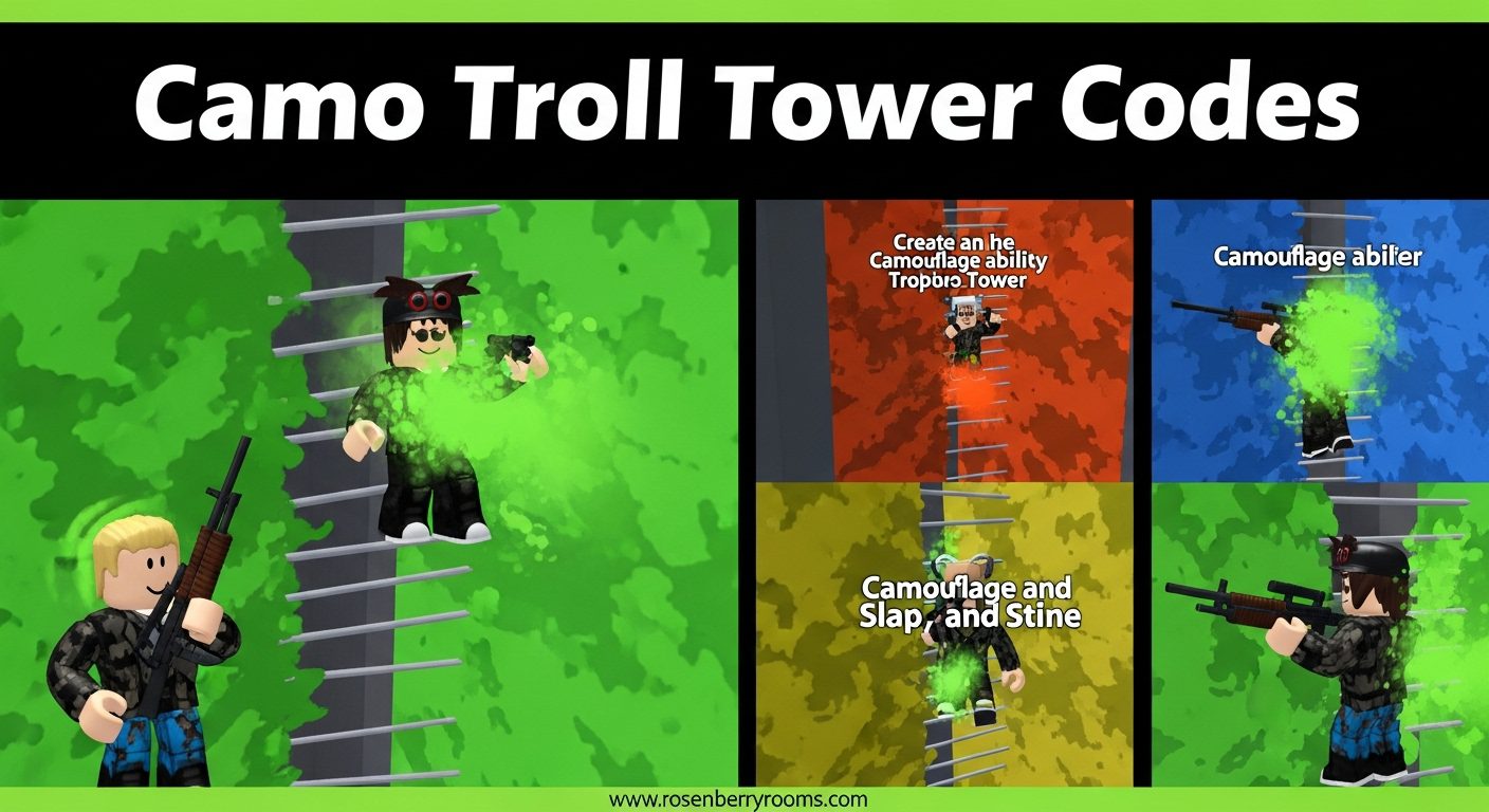 Camo Troll Tower Codes