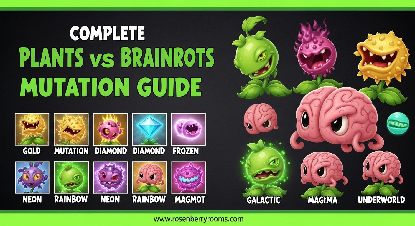 Plants vs Brainrots Mutation Guide