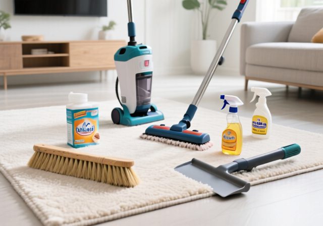 How to Clean a Rug Without a Vacuum: 7 Proven Methods - RosenberryRooms