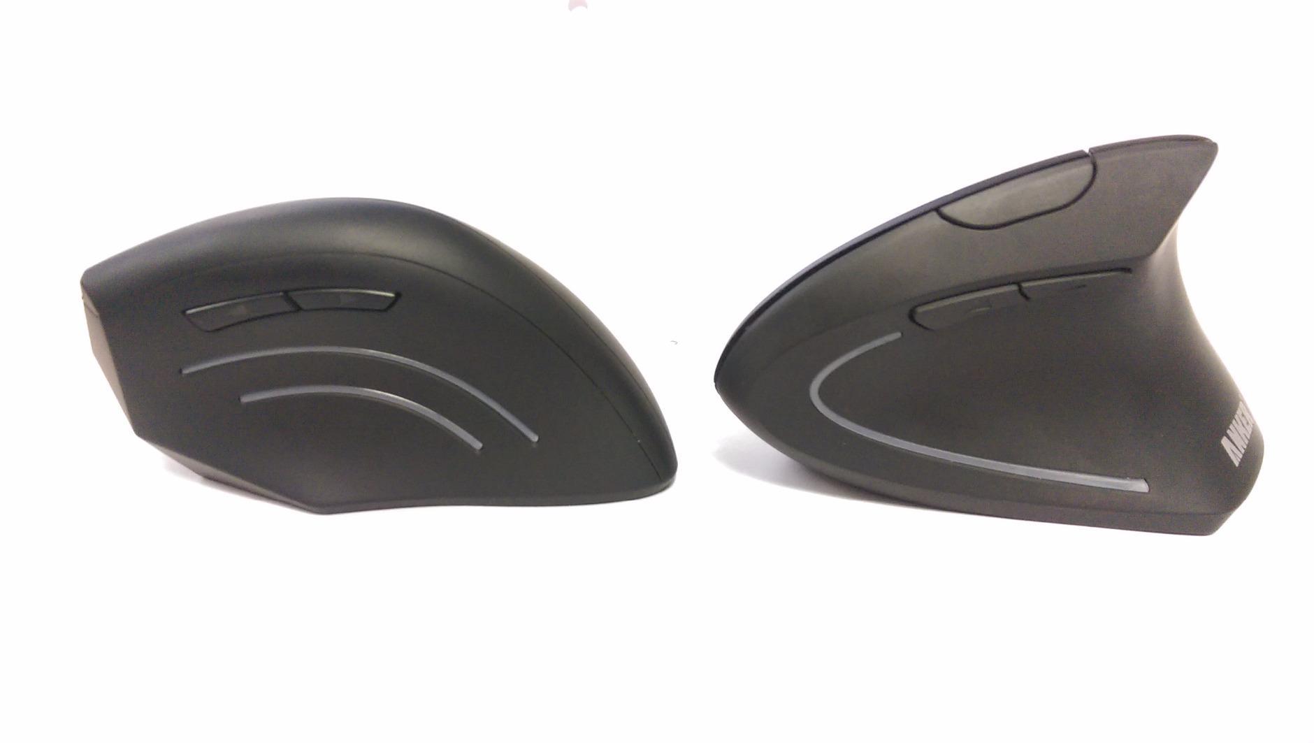 Anker 2.4G Wireless Vertical Ergonomic Optical Mouse for Work, Multi-Device Connectivity, 800/1200 /1600 DPI, 5 Buttons for Laptop, Desktop, PC, MacBook - Black - Customer Photo 3