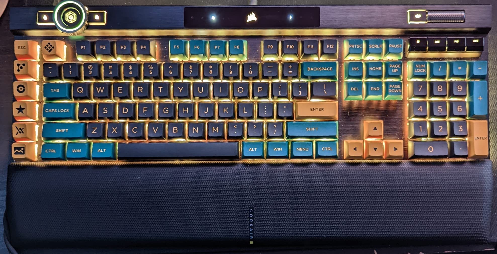Corsair K100 RGB Optical-Mechanical Wired Gaming Keyboard - OPX Switches - PBT Double-Shot Keycaps - Elgato Stream Deck and iCUE Compatible - QWERTY NA Layout - Black - Customer Photo 4