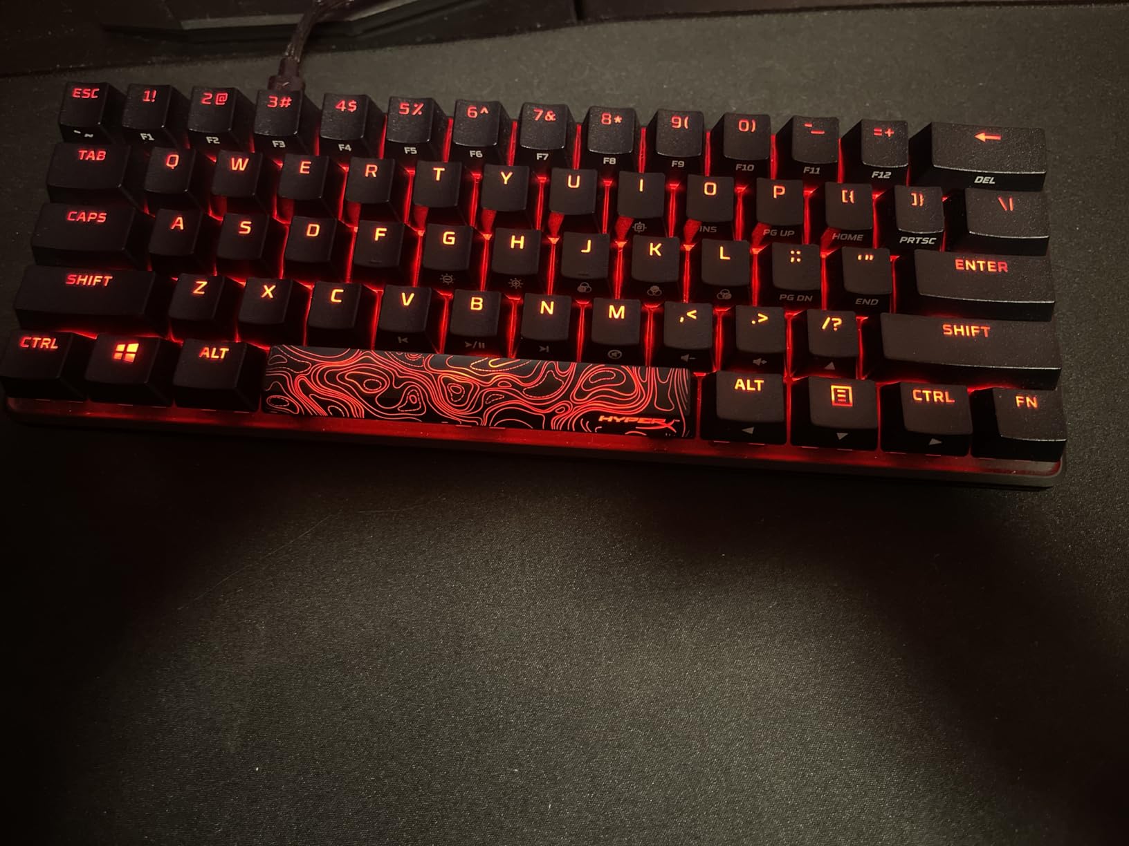 HyperX Alloy Origins 65 - Mechanical Gaming Keyboard – Compact 65% Form Factor - Linear Red Switch - Double Shot PBT Keycaps - RGB LED Backlit - NGENUITY Software Compatible,Black - Customer Photo 1