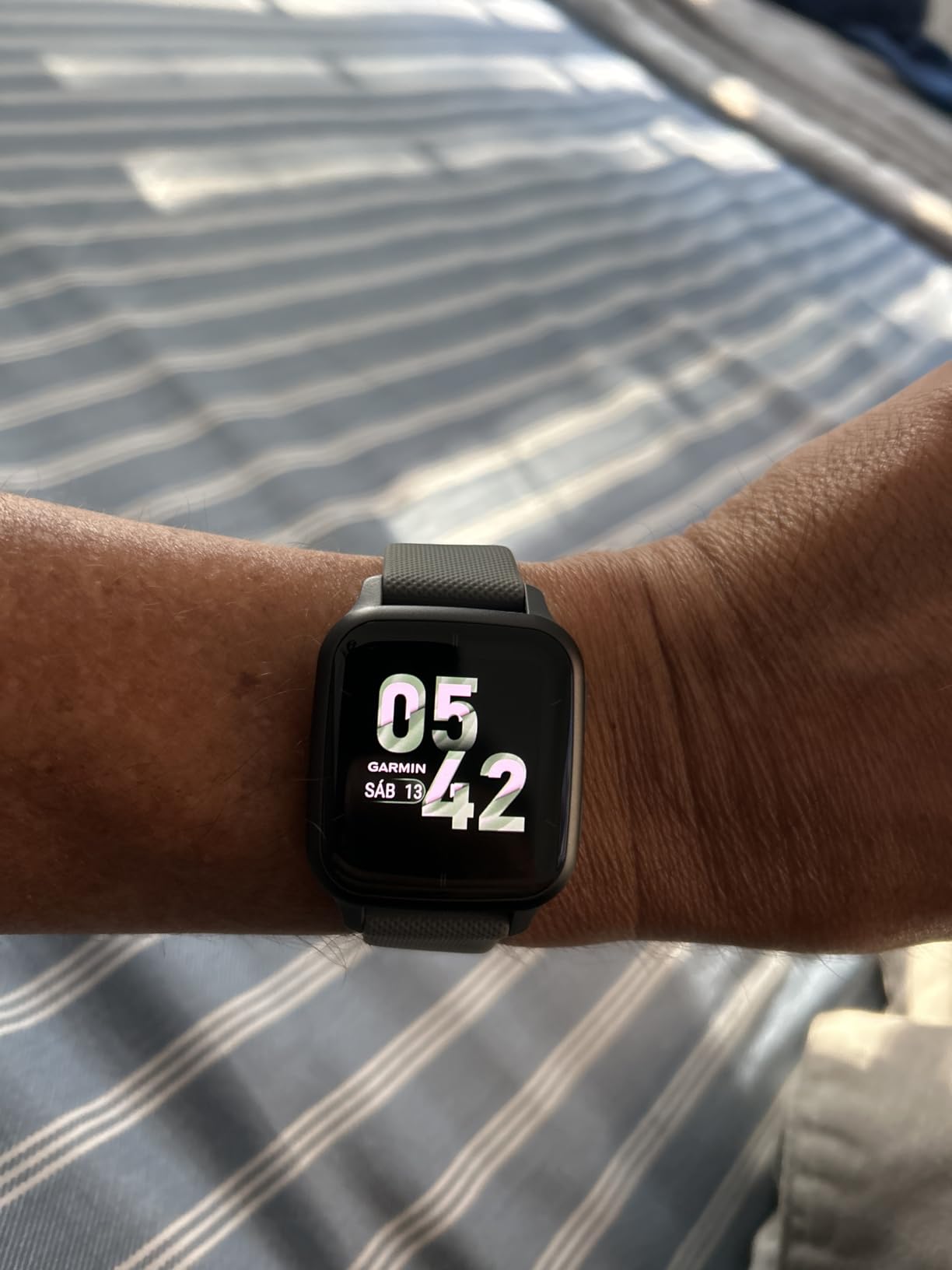 Garmin Venu® Sq 2 GPS Smartwatch, All-Day Health Monitoring, Long-Lasting Battery Life, AMOLED Display, Slate and Shadow Gray - Customer Photo 3