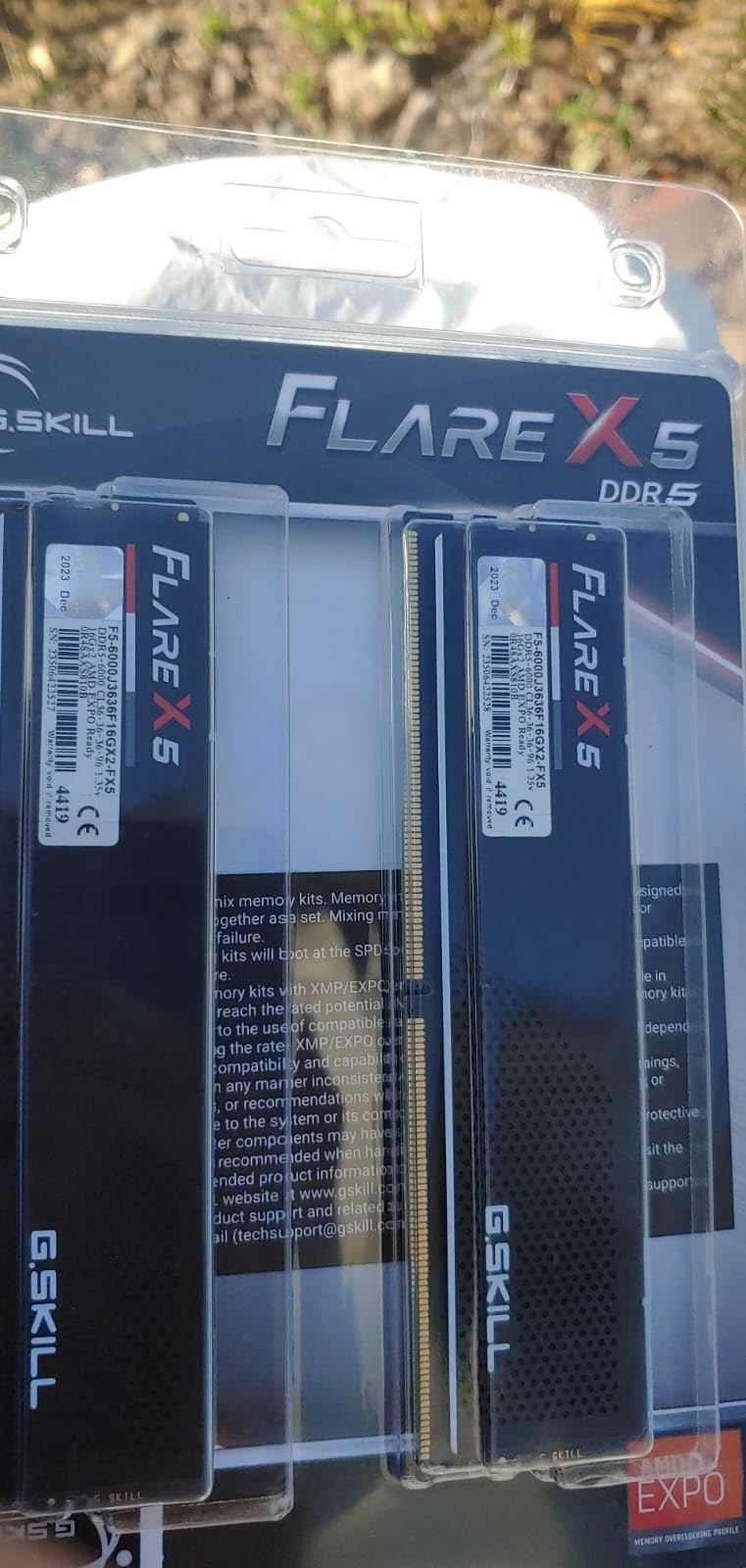 G.SKILL Flare X5 Series DDR5 RAM (AMD Expo & Intel XMP 3.0) 32GB (2x16GB) 6000MT/s CL36-36-36-96 1.35V Desktop Computer Memory U-DIMM - Matte Black (F5-6000J3636F16GX2-FX5) - Customer Photo 2